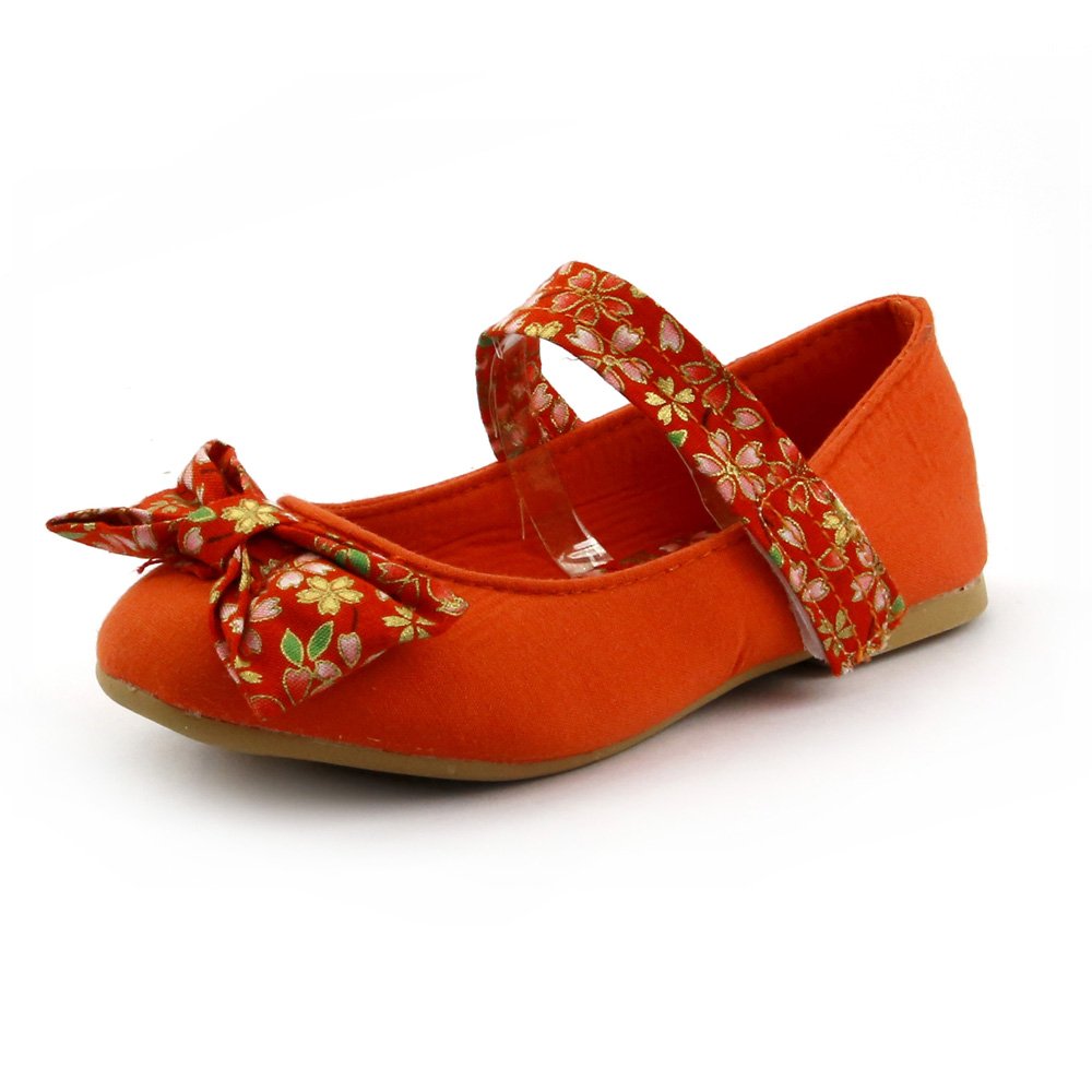 The Doll Maker Floral Bow Mary Jane Shoes - Elegant & Comfortable Flats for Women | Perfect for Weddings, Parties & Everyday Wear
