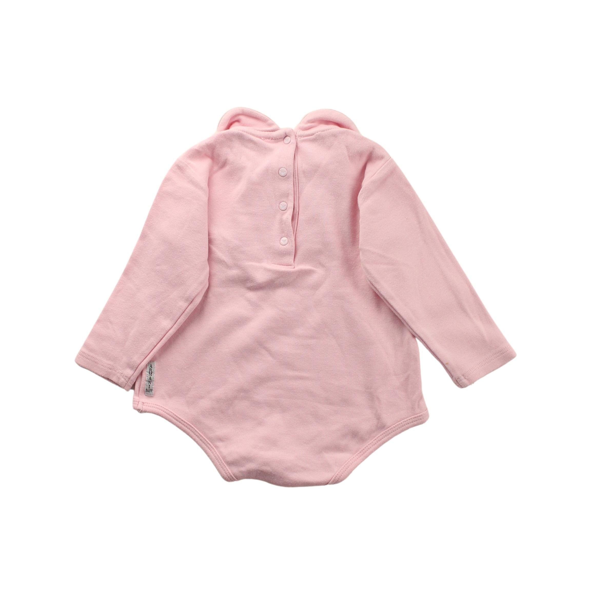 Armani Long Sleeve Bodysuit for Baby Boys & Girls 6-12 Months - Soft Cotton Onesie for Everyday Wear, Playdates & Photo Shoots