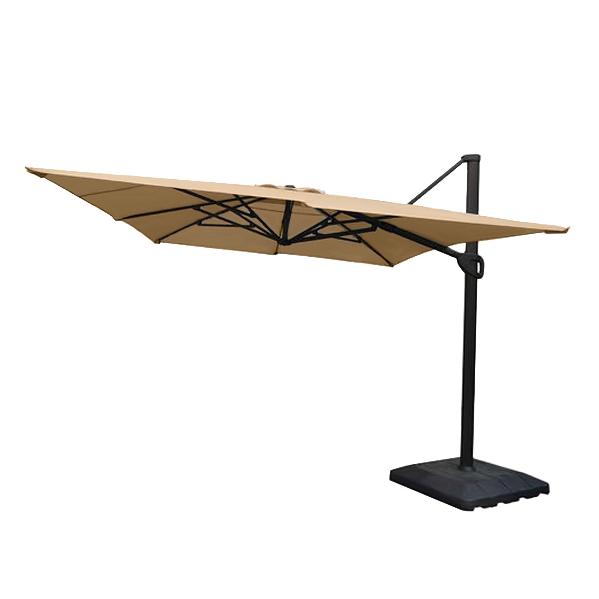 Backyard Creation 10' x 13' Offset Umbrella Replacement Canopy Top Cover - RipLock 500 Technology for Outdoor Patio, Poolside & Garden Shade