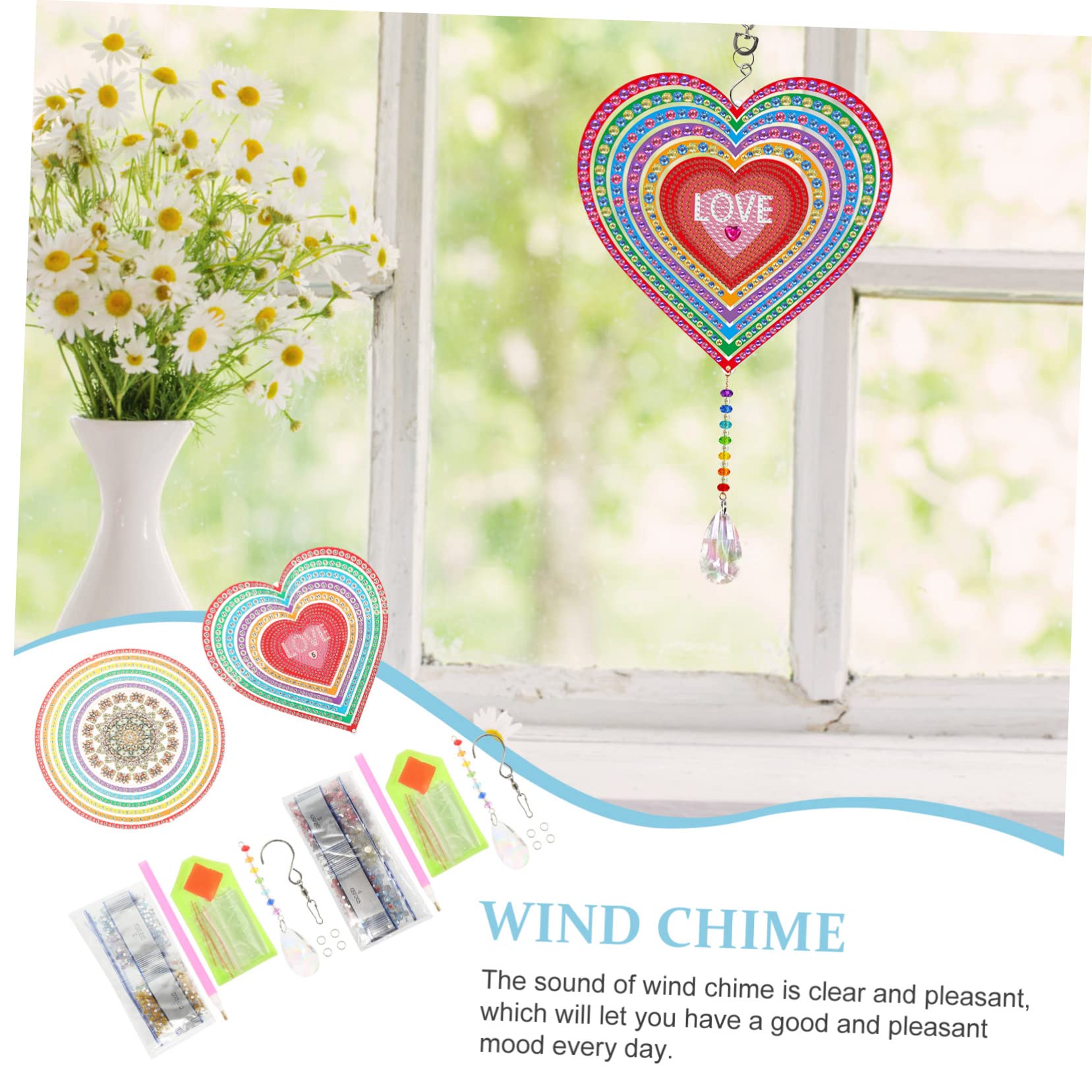 COHEALI 10 Sets Wind Chime - Elegant Office & Garden Decor with 3D Iron Design | Perfect for Patio, Balcony & Window Decoration