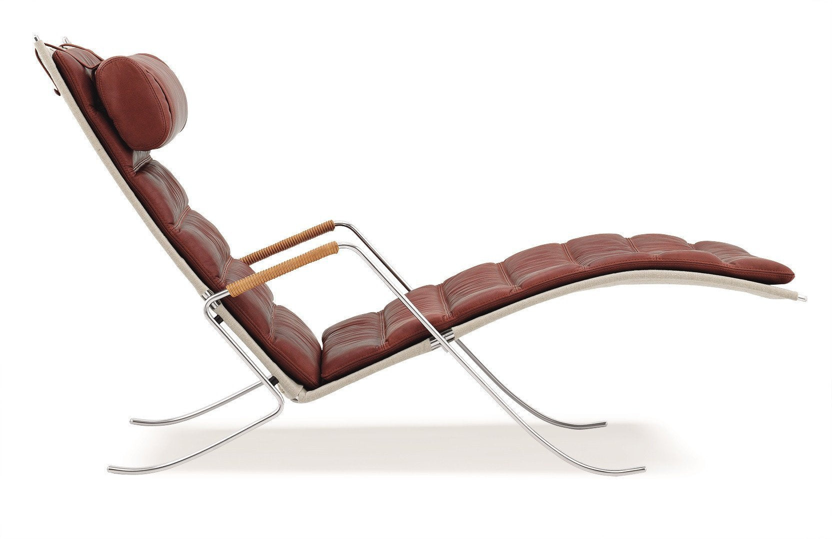 FK 87 Grasshopper Chair - Mid Century Modern Lounge Chair with Steel Frame & Upholstered Seat - Perfect for Living Room, Office or Reading Nook