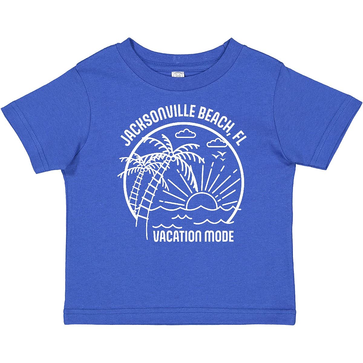 Inktastic Summer Vacation Mode Jacksonville Beach Florida Baby T-Shirt - Cute Florida Beach Outfit for Toddlers & Infants - Perfect for Family Vacations, Beach Trips & Summer Photoshoots