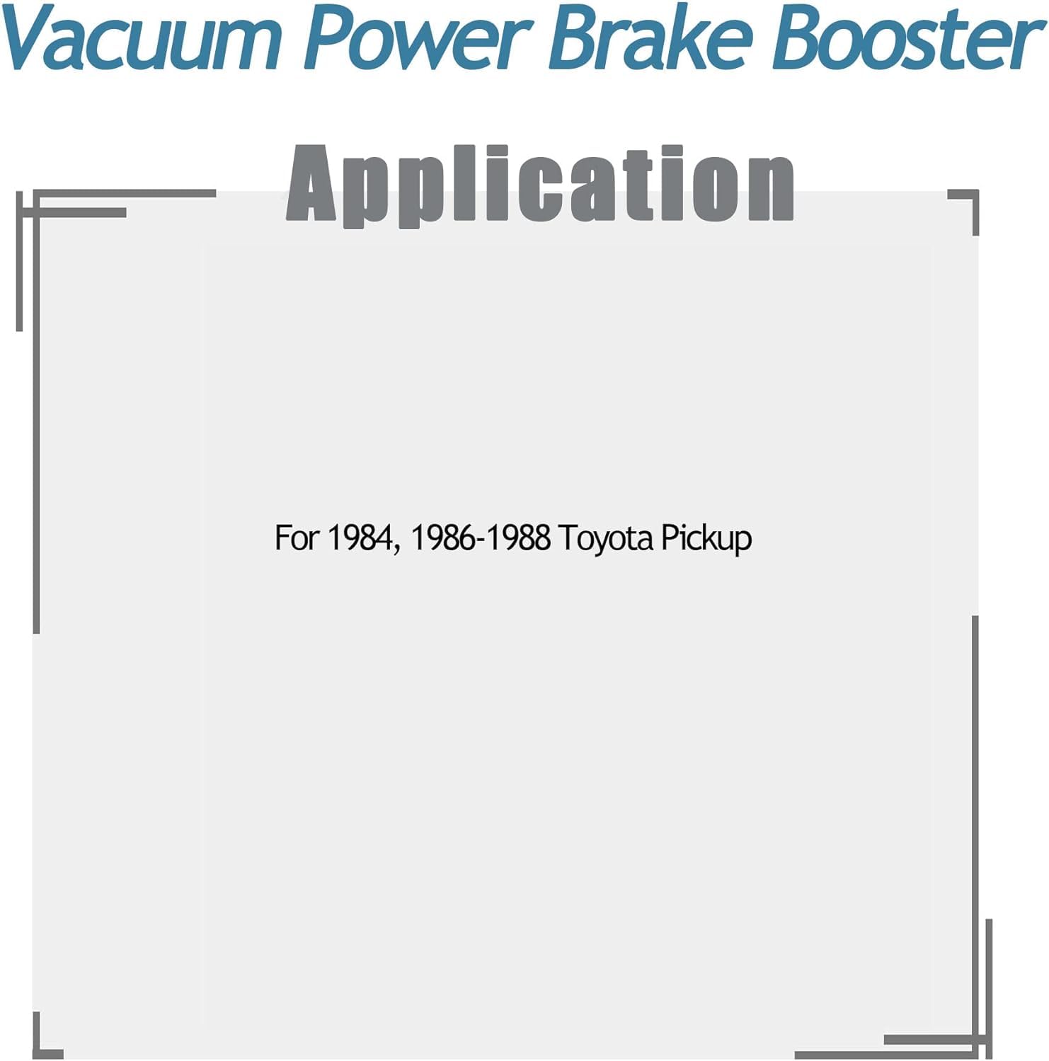 TOM - Power Brake Booster 53-2080 Compatible with 1984-1988 Toyota Pickup (4461035870, 4461035850) | High-Performance Brake Booster for Improved Stopping Power | Ideal for Off-Roading, Towing & Daily Driving