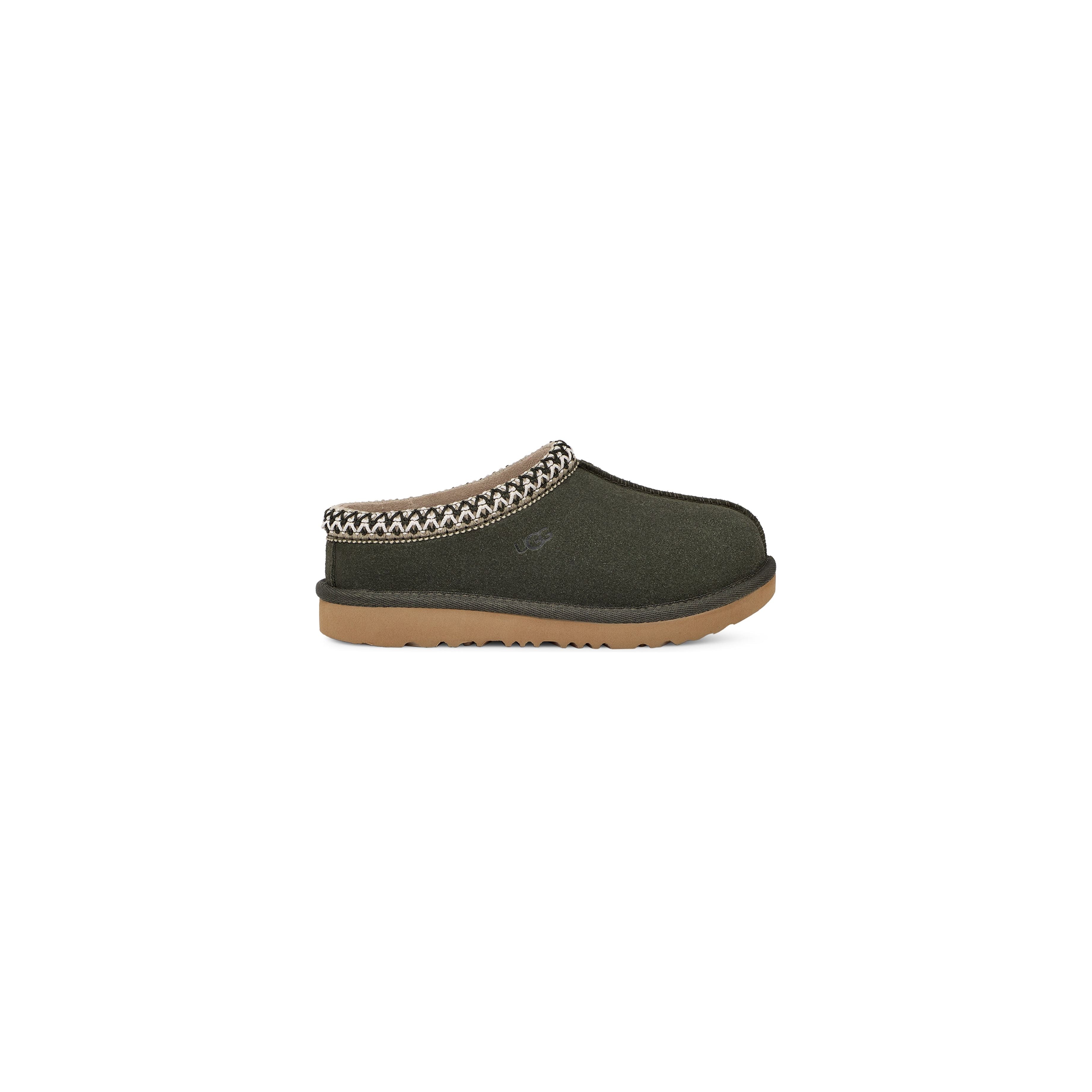 UGG Kid's Tasman II Slipper - Cozy Indoor/Outdoor House Shoes for Boys & Girls, Warm Fleece Lining, Non-Slip Sole - Perfect for Winter, Home, School & Playtime (Forest Night)