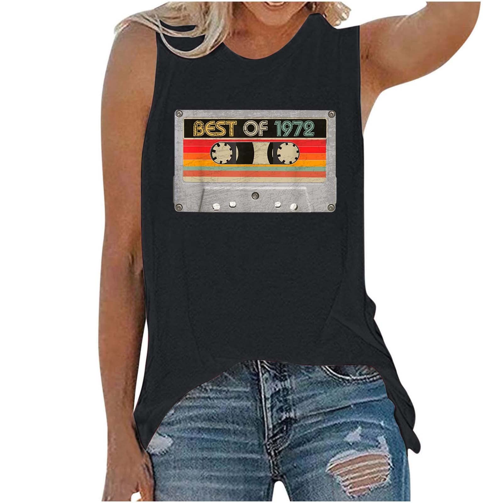 1992 Birthday Tank Top for Women - Sleeveless Summer Graphic Tee with Round Neck | Soft Casual Blouse T-Shirt | Perfect Gift for Birthday Parties & Summer Outfits