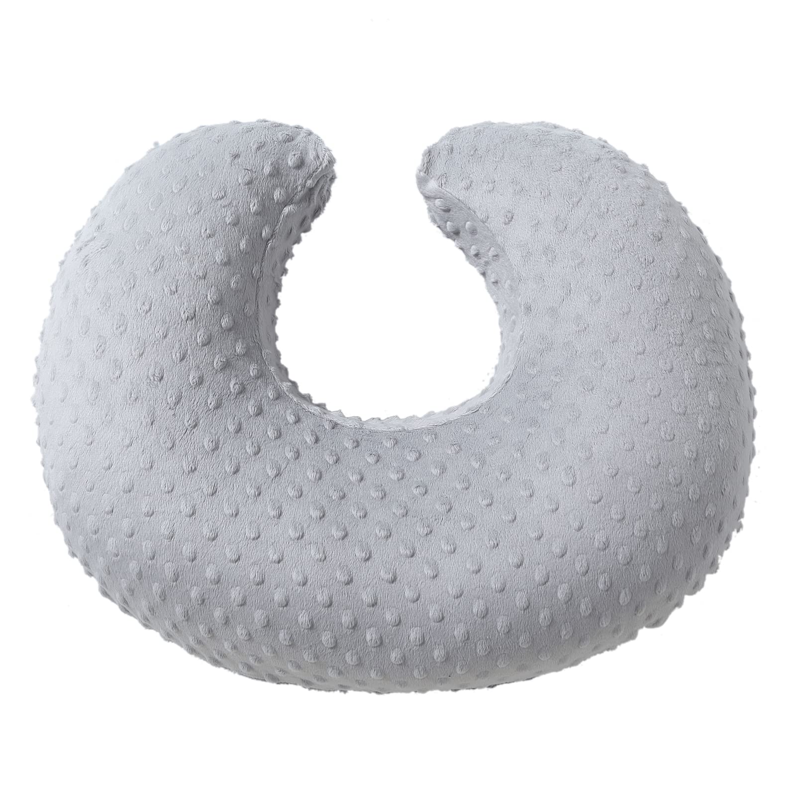 Ultra-Soft Baby Nursing Pillow Cover - Standard Size Slipcover for Breastfeeding Moms | Fits Infant & Newborn Nursing Pillows for Boys & Girls | Glacier Gray | Perfect for Nursing, Bottle Feeding & Tummy Time