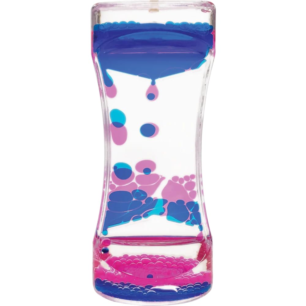 Blue & Pink Liquid Motion Bubbler - Sensory Relaxation Toy for Stress Relief, Kids & Adults - Perfect for Home, Office & Classroom Decor