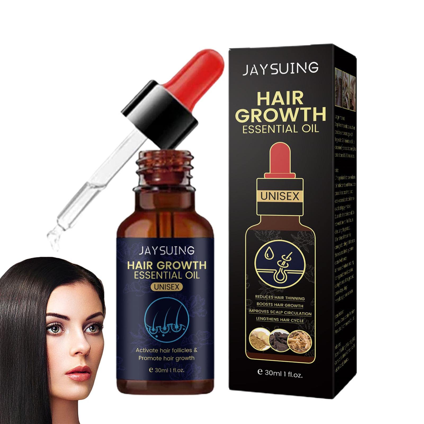 Premium Hair Essence Oil - 30ml Deep Penetrating Hair Moisturizer & Strengthening Serum for All Hair Types | Silky Smooth Treatment for Dry, Damaged & Frizzy Hair | Perfect for Daily Hydration, Styling & Heat Protection