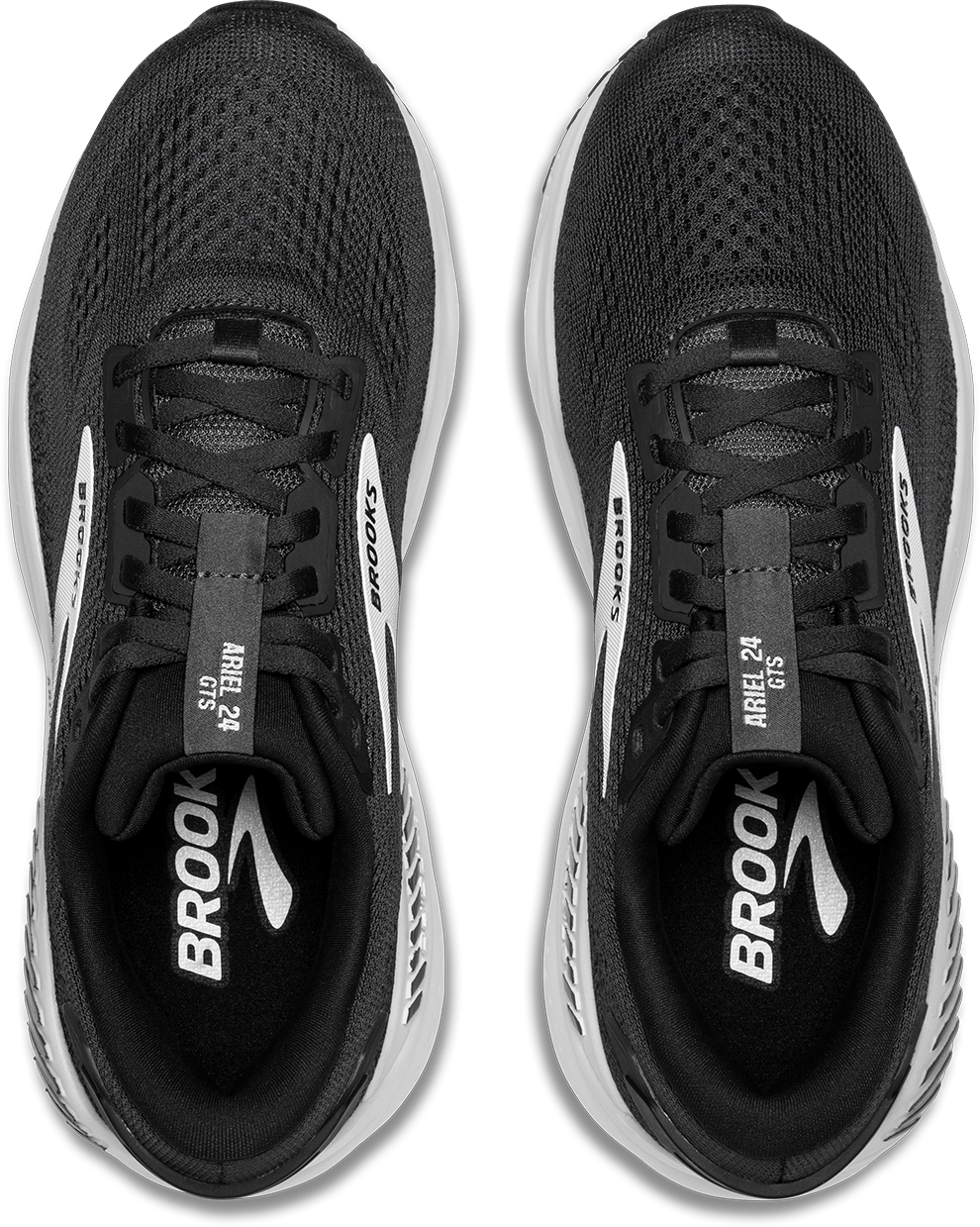 Ariel GTS 24 Women's Running Shoes - Ebony/Black/White | Lightweight & Breathable for Jogging, Gym Workouts & Daily Wear