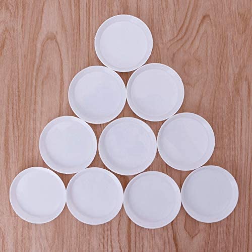 STORE99® 10Pcs Round Rhinestones Beads Crystal Sorting Trays - White Organizer for DIY Jewelry Making, Craft Projects & Nail Art Decorations