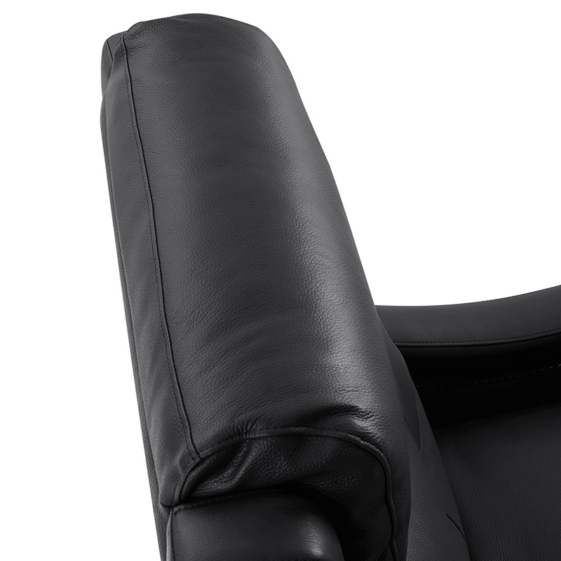 Amelia Genuine Leather Swivel Rocker Recliner Chair - Comfortable Living Room Furniture for Relaxing, Reading & Watching TV