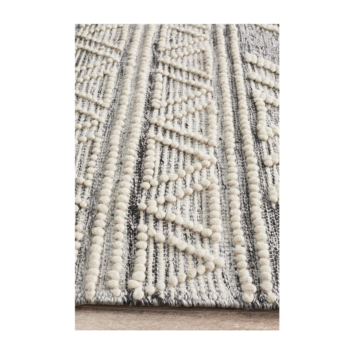 Premium Hudson 806 Area Rug - Soft Silver Gray Modern Design for Living Room, Bedroom & Office - Non-Slip Backing & Easy to Clean