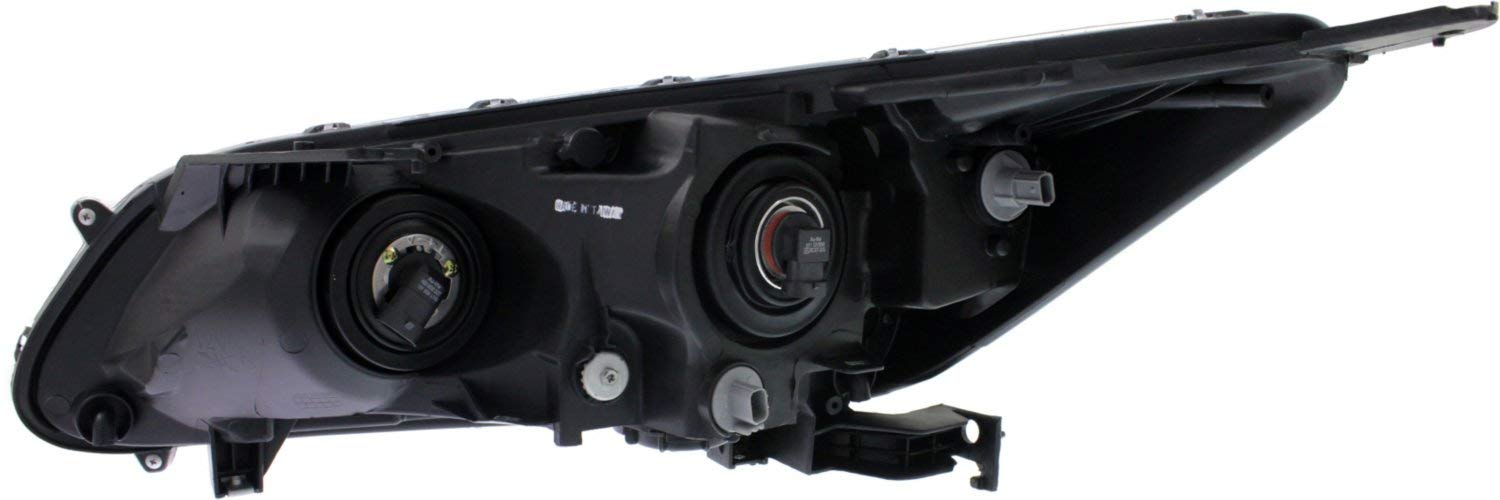 Honda Accord 2013-2015 Halogen Headlight Assembly - Driver & Passenger Side Replacement with Bulbs (Fits Sedan 6 Cyl EX-L & Touring Models) - Replaces OEM #33100T2AA21, 33100T2AA11, 33150T2AA21, 33150T2AA11 - Perfect for Night Driving & Enhanced Visibility