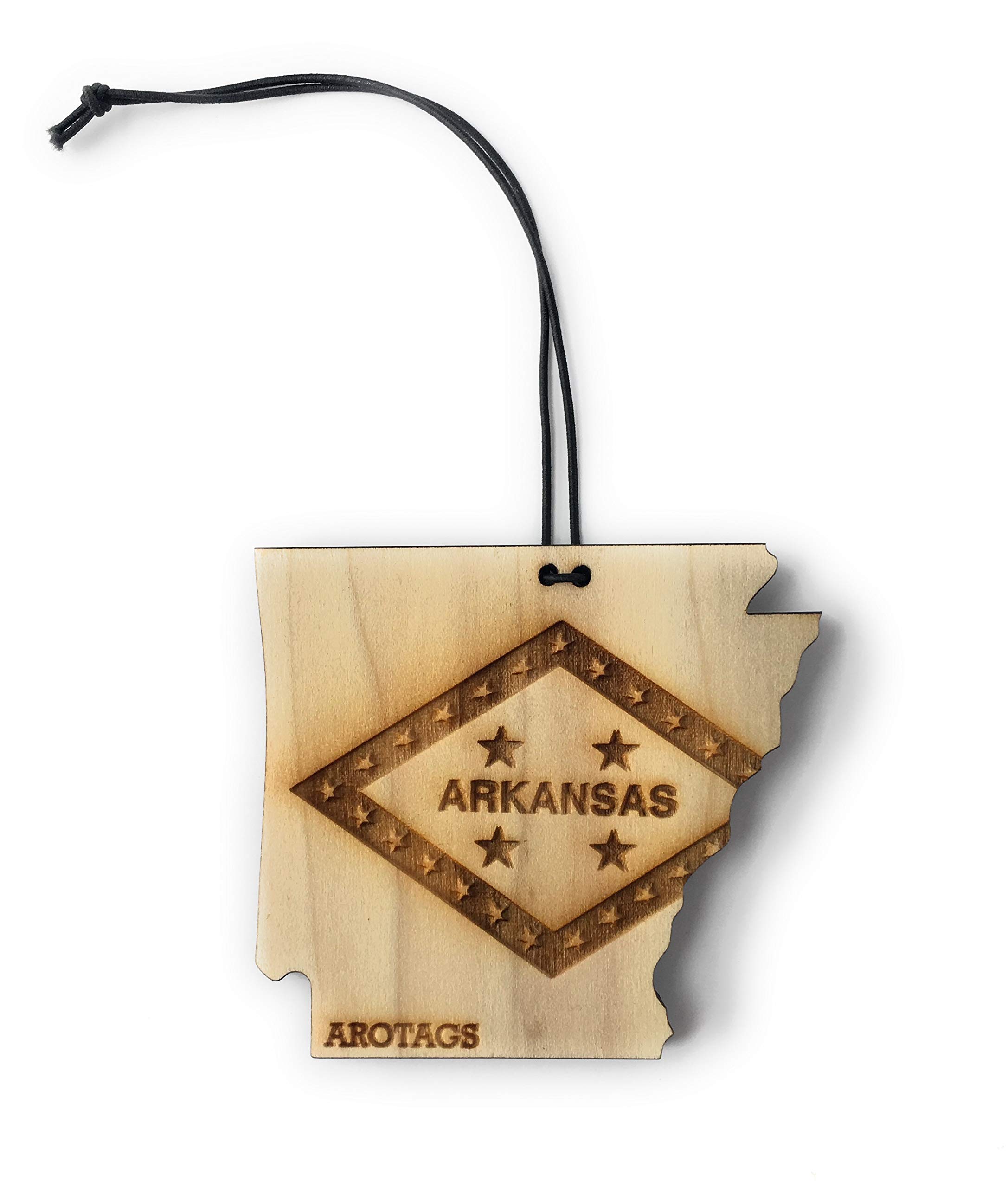 Premium Arkansas Wooden Car Air Freshener - Long-Lasting Backwoods Birch Scent (365+ Days) - Includes Hanging Mirror Diffuser & Fragrance Oil - 100% American Made - Perfect for Cars, Trucks, SUVs & Home Décor