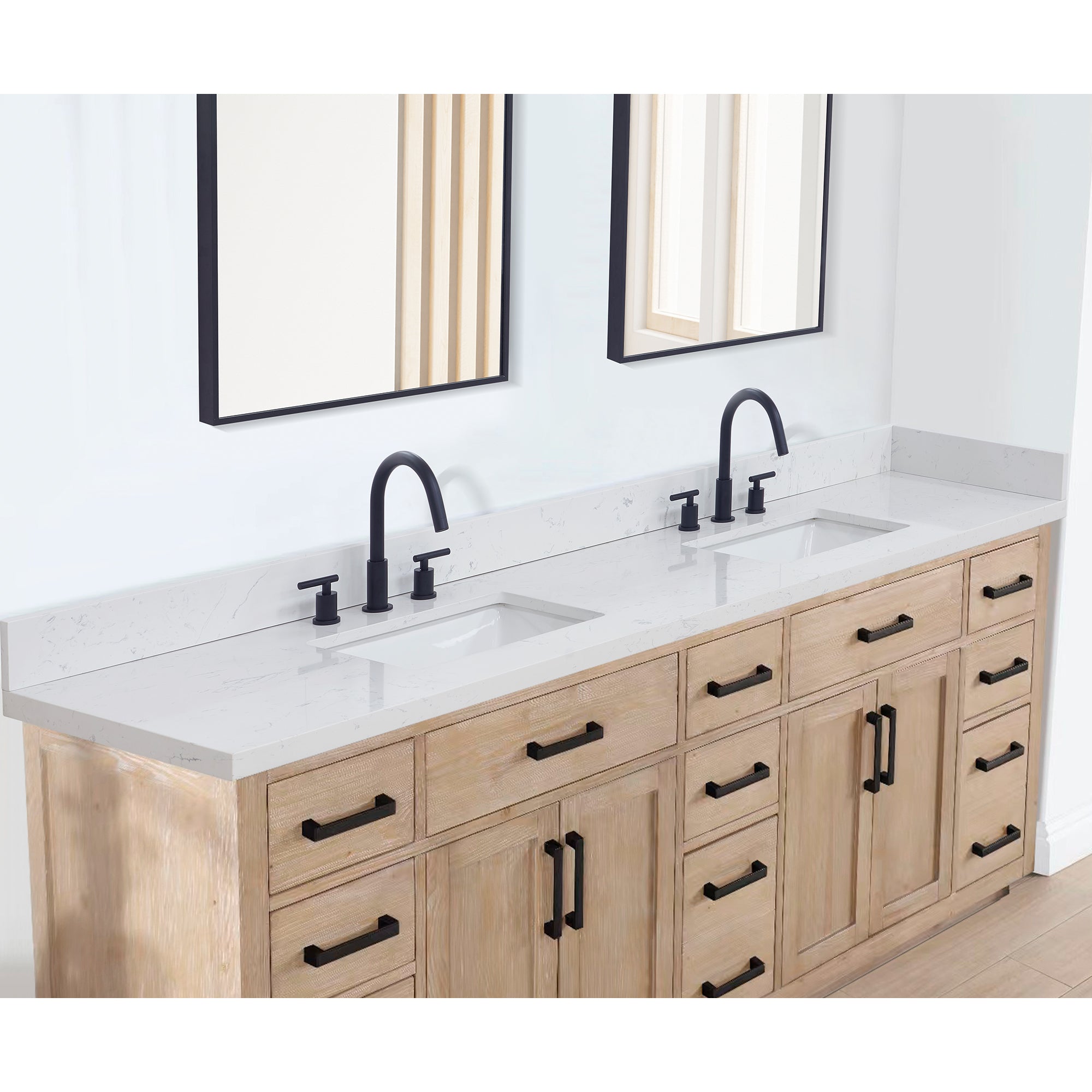 Caorle Stone Effect Single Sink Vanity Top - Snow White with Integrated White Porcelain Sink | Perfect for Bathroom Renovation & Modern Home Decor