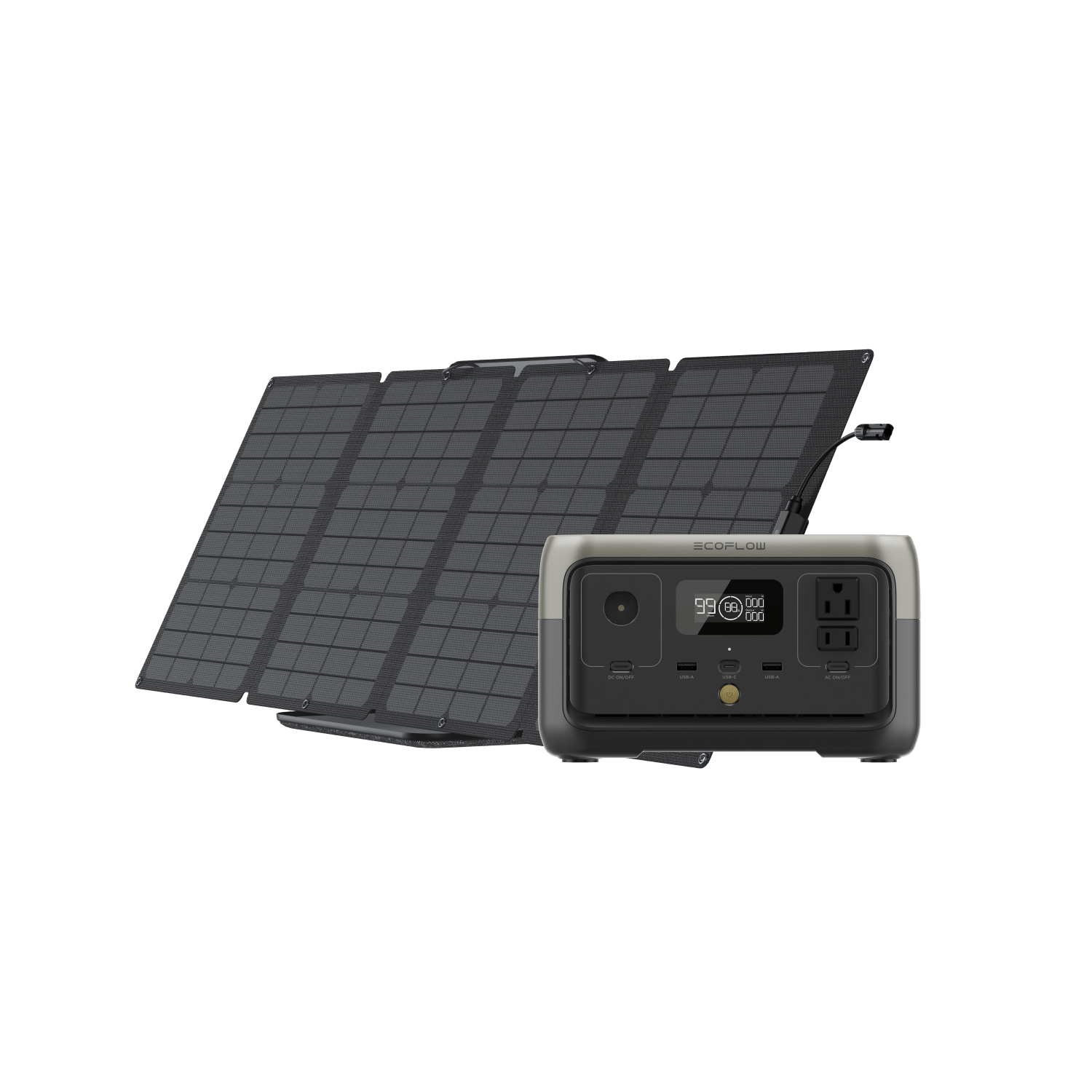 EcoFlow RIVER 2 Portable Power Station 288Wh | Solar Generator for Camping, Emergencies & Outdoor Adventures | Fast Charging & Lightweight Backup Battery for Home, RV & Off-Grid Use
