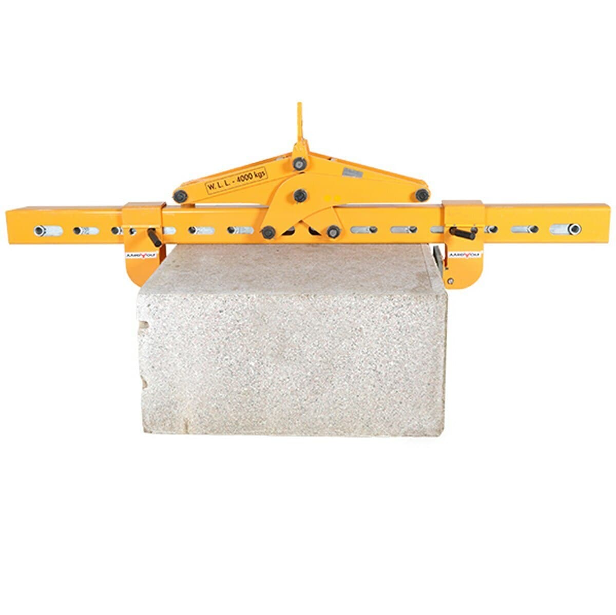 Aardwolf 4T Horizontal Stone Lifting Clamp - Heavy Duty Granite & Marble Handling Tool for Construction and Stone Fabrication Works