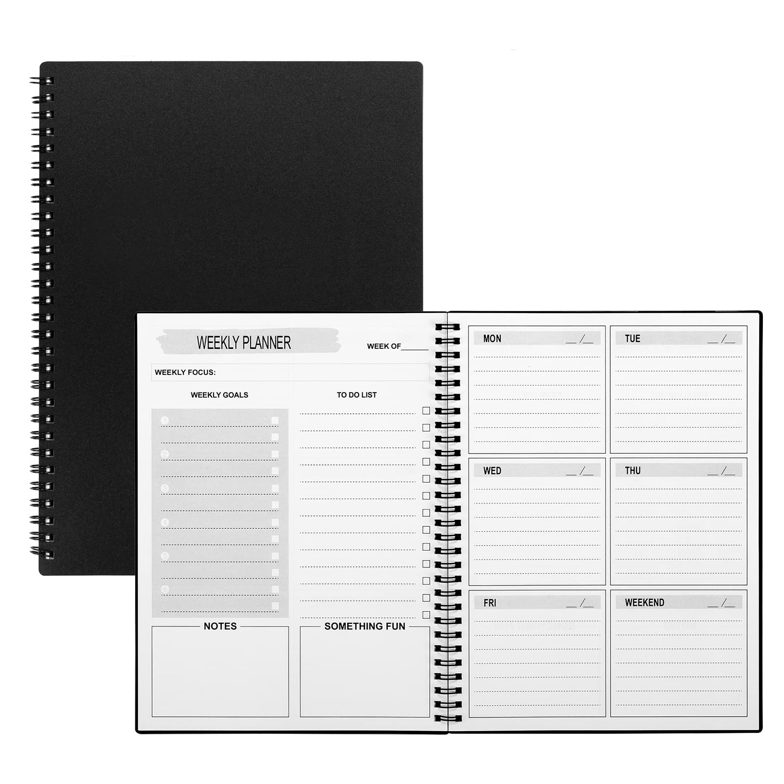 Cheneyboo Undated Weekly Planner - 52 Weeks To-Do List Notebook, 5.2