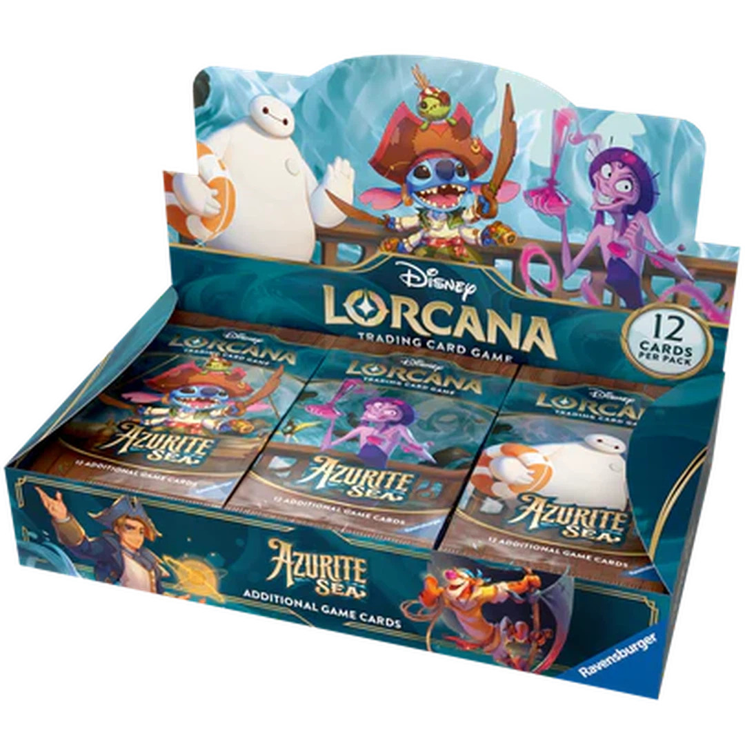 Disney Lorcana: Azurite Sea Booster Box | 36 Packs | Collectible Trading Card Game | Perfect for Game Nights, Tournaments & Disney Fans