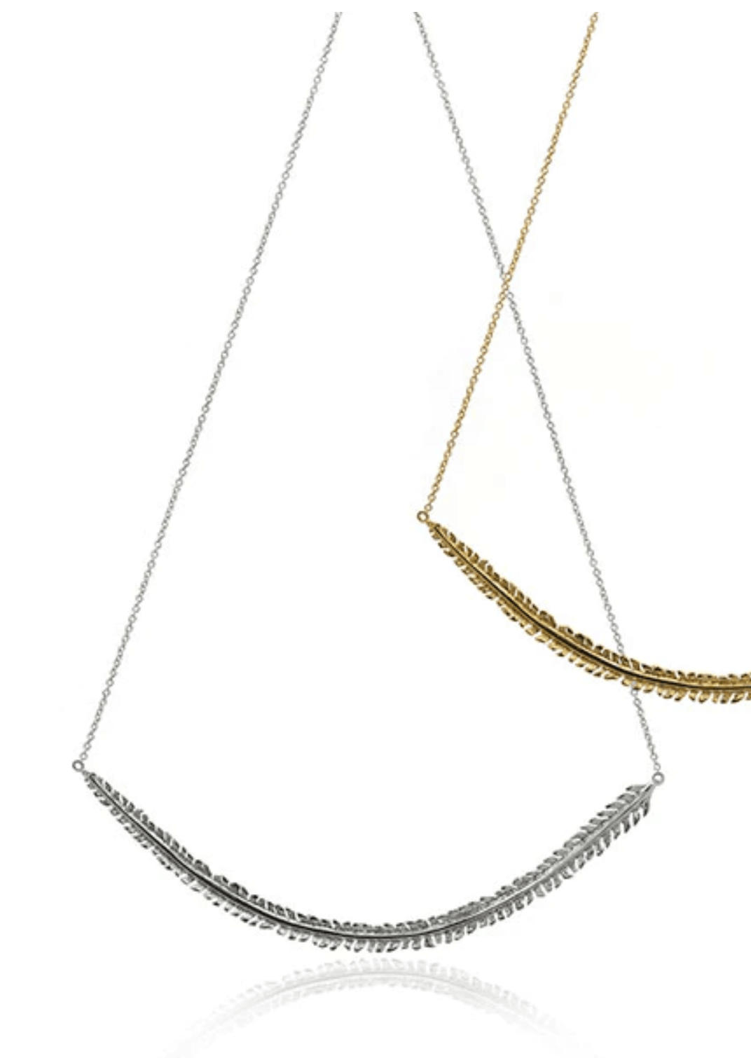 Flock Together Sterling Silver Feather Necklace - Handmade in USA - Perfect for Boho Style, Gift Giving & Everyday Wear