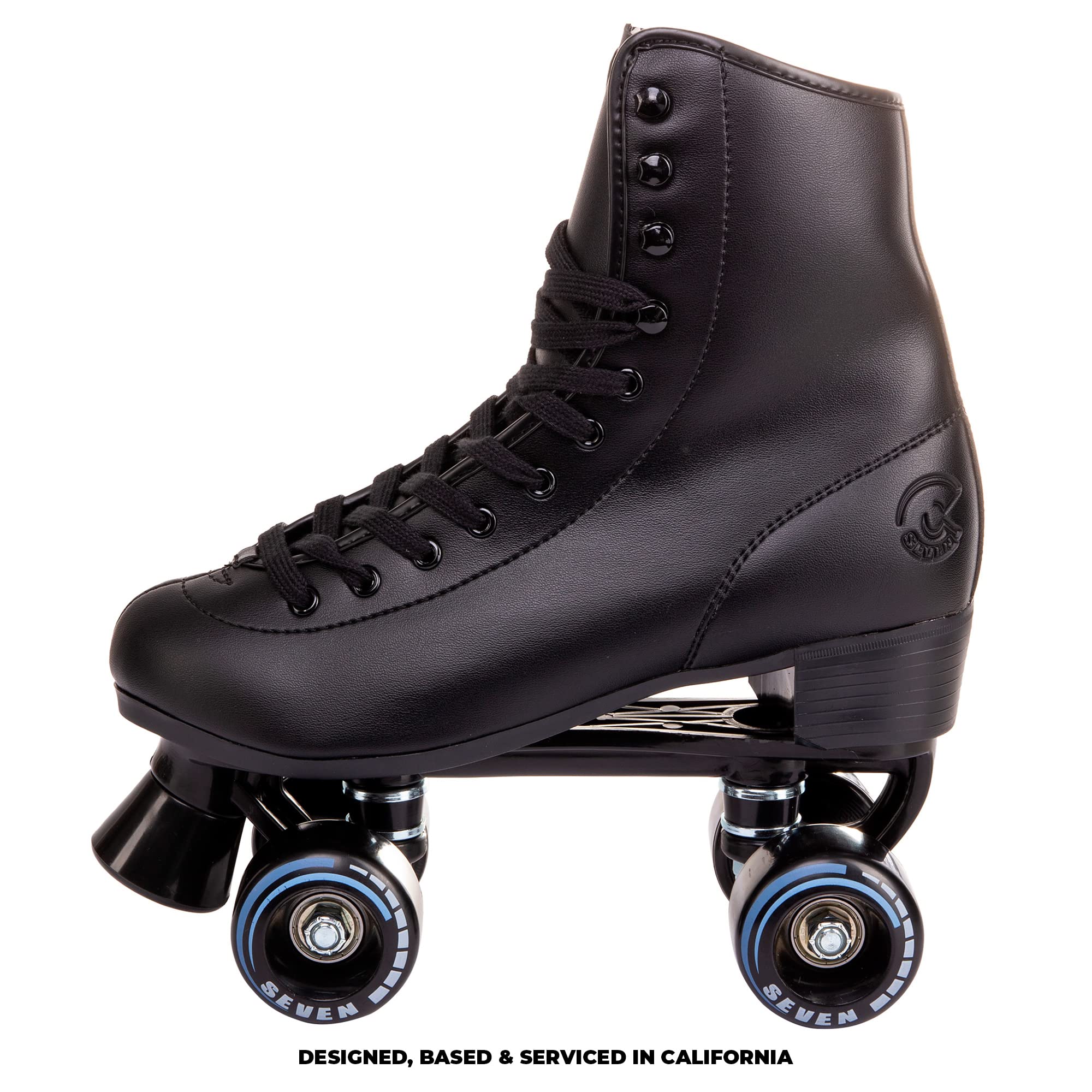 C7 Quad Roller Skates - Retro Design for Outdoor & Rink Skating