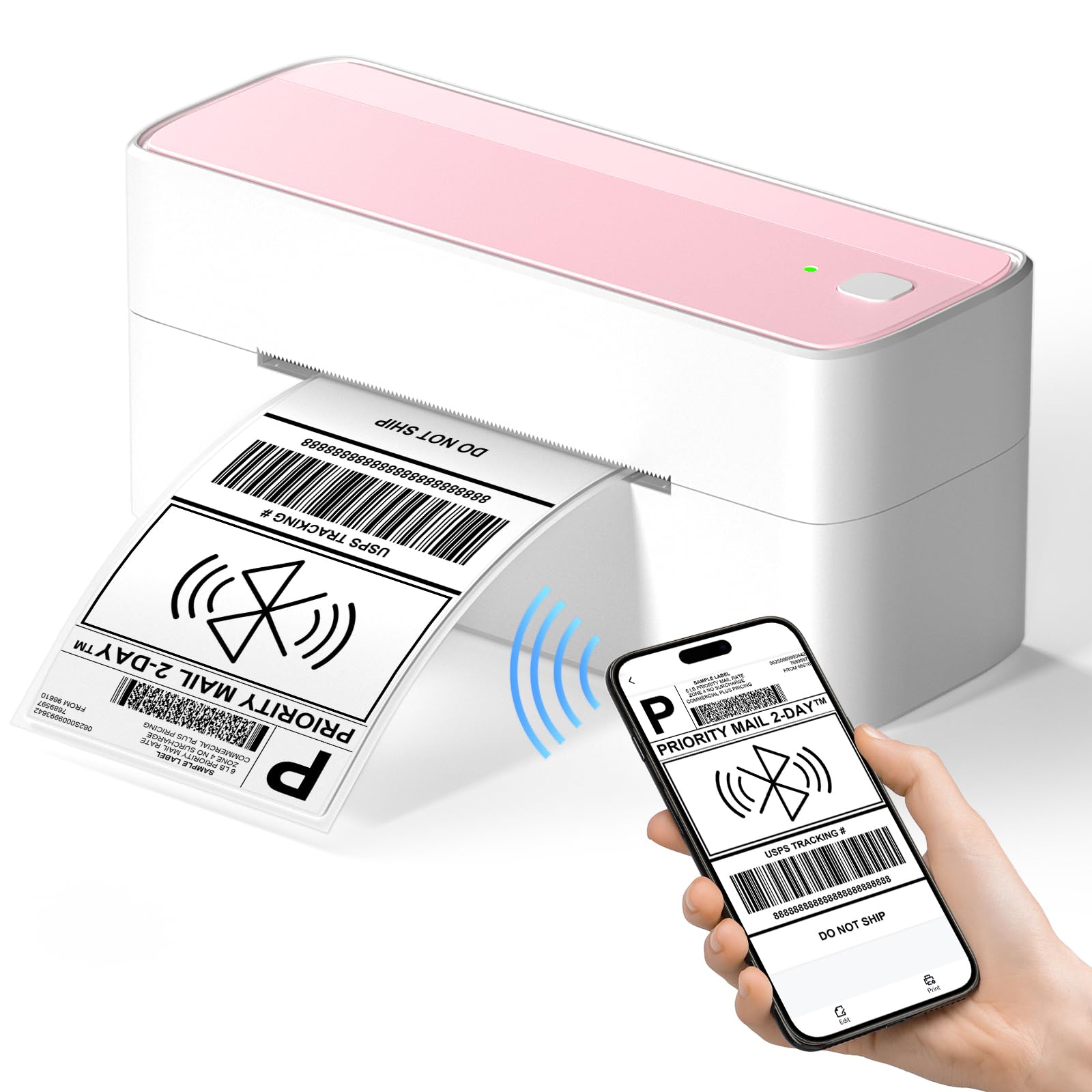 Itari Bluetooth Thermal Label Printer - 150mm/sec High-Speed Printing for Shipping Labels | USB & Wireless Connectivity | Compatible with DHL, UPS, FedEx, Amazon, eBay, Shopify | Perfect for E-commerce Sellers & Small Business Logistics