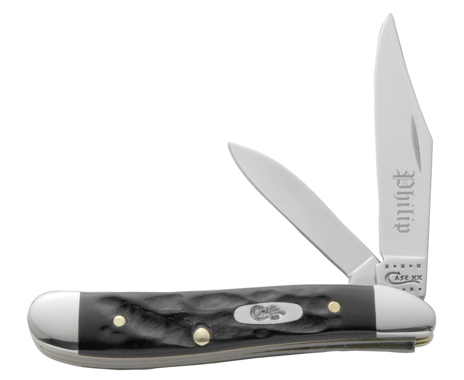 Custom Engraved Black Peanut Pocket Knife - Personalized Gifts for Men, Camping, Hiking & Everyday Carry (EDC)