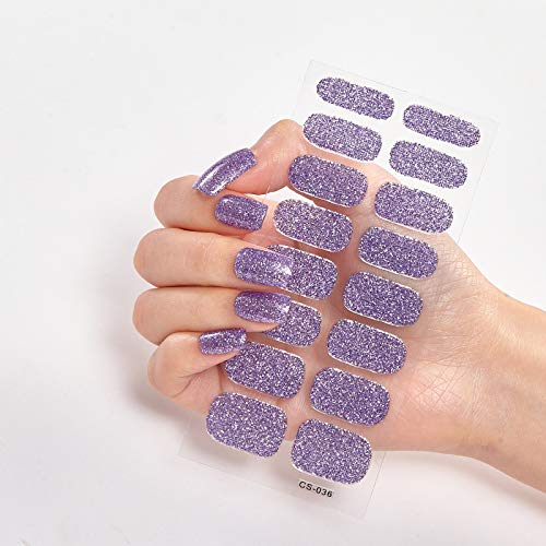 128-Piece Full Cover Nail Art Stickers - 8 Sheets Solid Color Self-Adhesive Nail Polish Strips for Women | Perfect for DIY Manicures, Parties & Everyday Wear