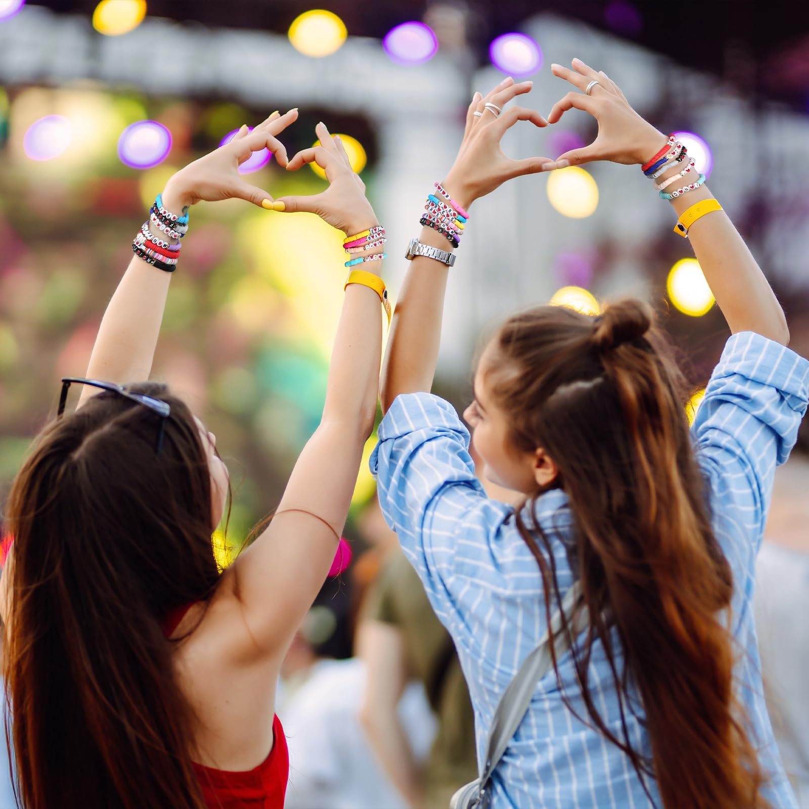 **Friendship Bracelets Set for Women & Girls - Eras Tour Inspired Bracelets with Lover, Fearless, Anti-Hero, 1989, Reputation Themes - Perfect for Concerts, Gifts & Taylor Swift Outfits**