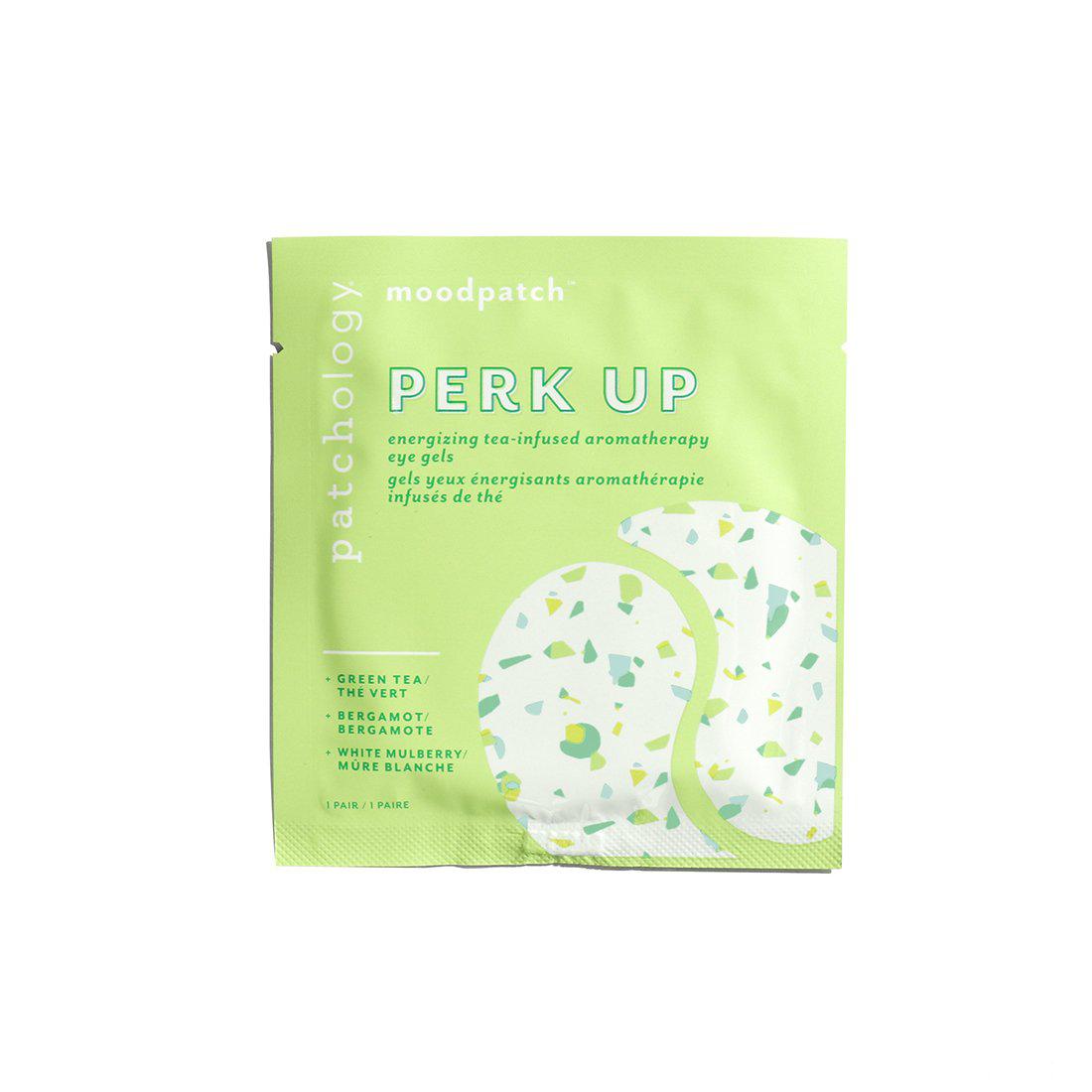 Patchology Perk Up Moodpatch Eye Gels (Single Pack) - Brighten & Refresh Tired Eyes for Work & Travel