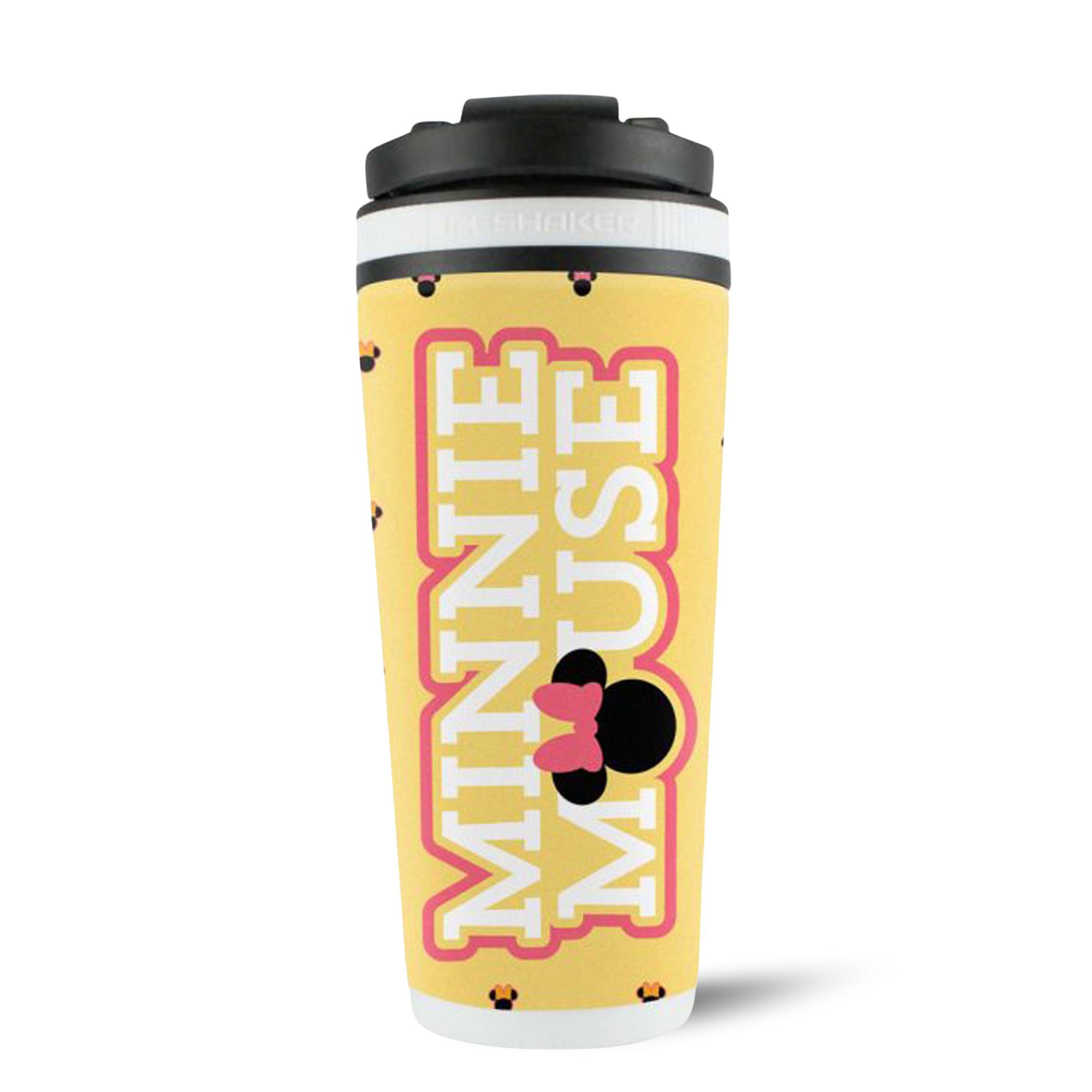 Disney Minnie Mouse 4D Ice Shaker Tumbler - 20oz Insulated Stainless Steel Cup with Lid & Straw - Perfect for Kids Drinks, Smoothies, and Iced Coffee at School or Parties