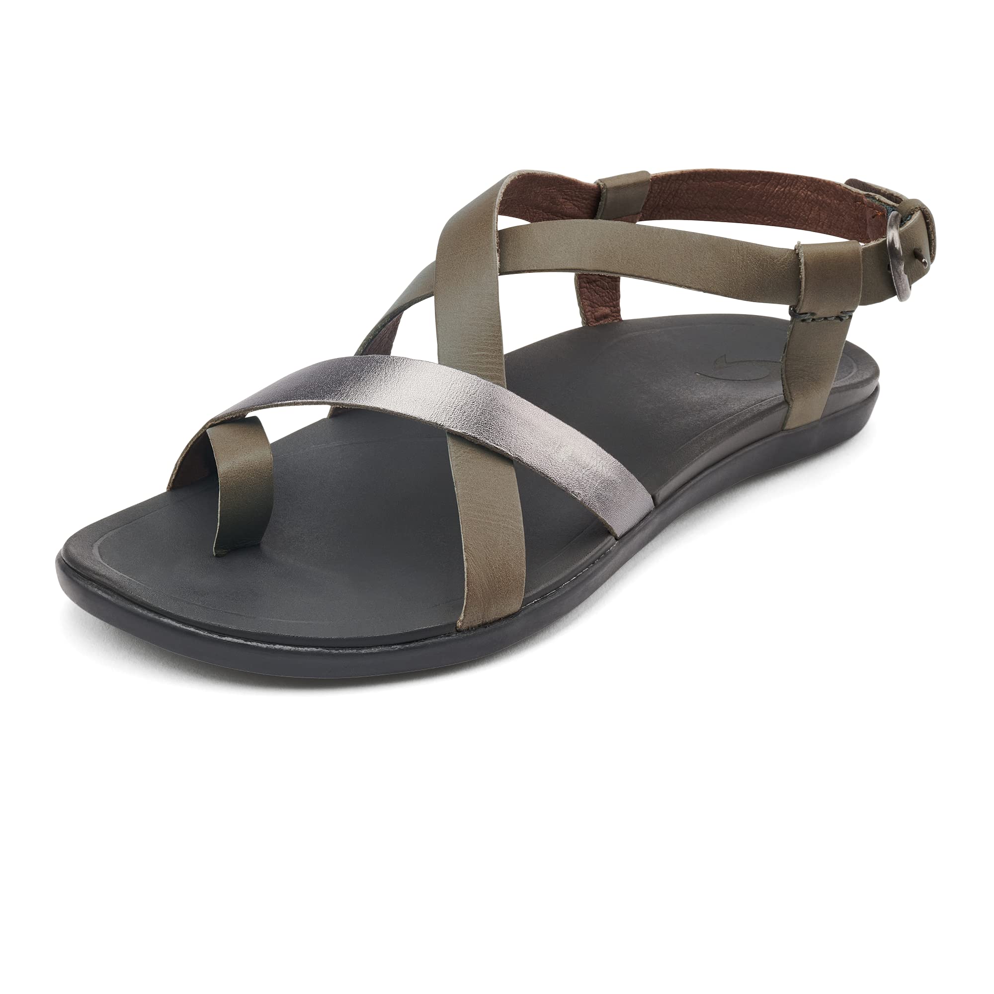 OLUKAI Upena Women's Quick-Dry Beach Sandals | Water Resistant Flip-Flop Slides with Wet Grip Soles | Comfortable Low Profile Design for All-Day Wear | Perfect for Poolside, Beach Vacations & Summer Outings