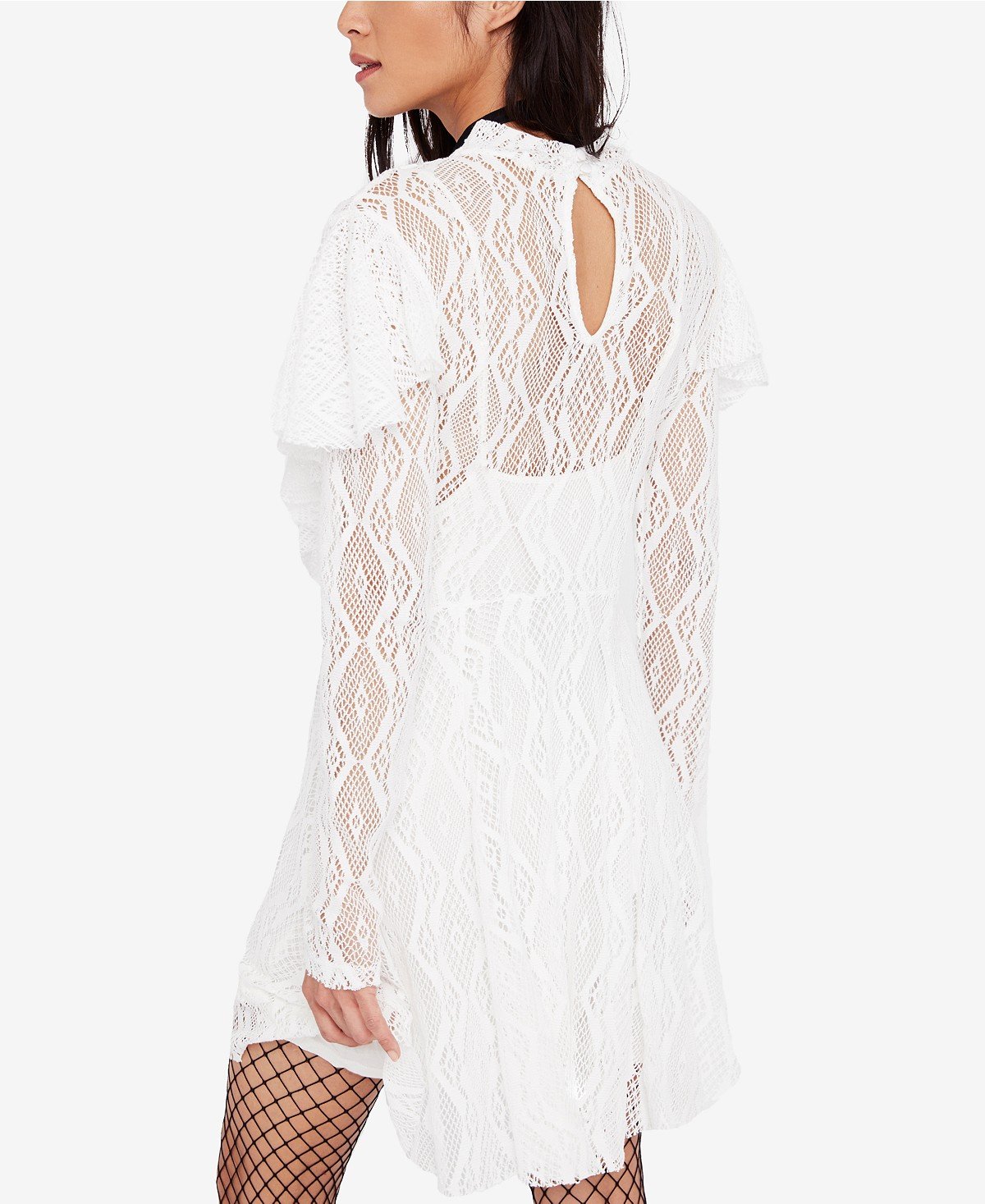 Free People Women's Rock Candy Lace Dress Ivory Small (Size 4-6) | Boho Chic Floral Maxi Dress for Weddings, Beach Vacations & Summer Parties