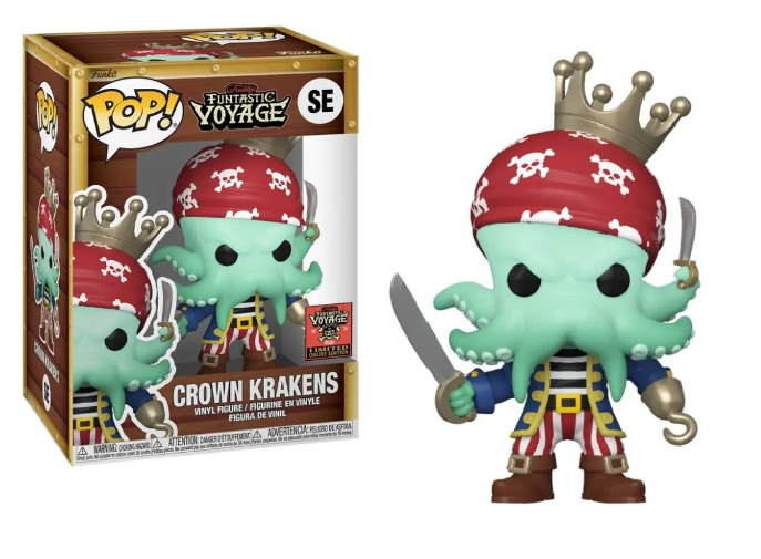 Funko Pop! Vinyl Figure: Crown Kraken - Funtastic Voyage 2024 Exclusive | Collectible Toy for Display, Gifts & Pop Culture Enthusiasts