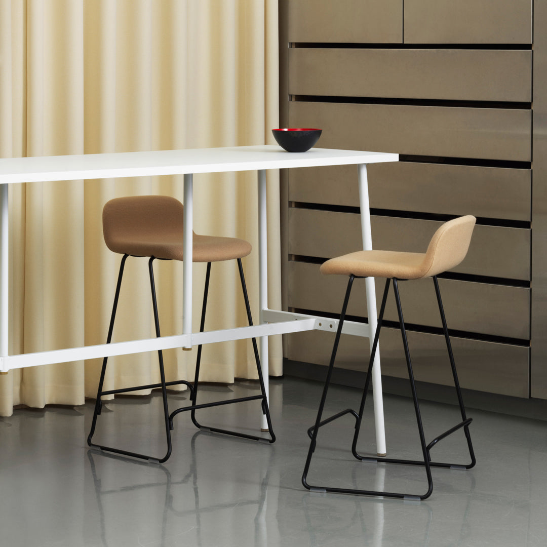 Just Counter Stool with Back - Fully Upholstered Bar Stool for Kitchen Island, Breakfast Nook & Home Decor | Comfortable & Stylish Seating Solution