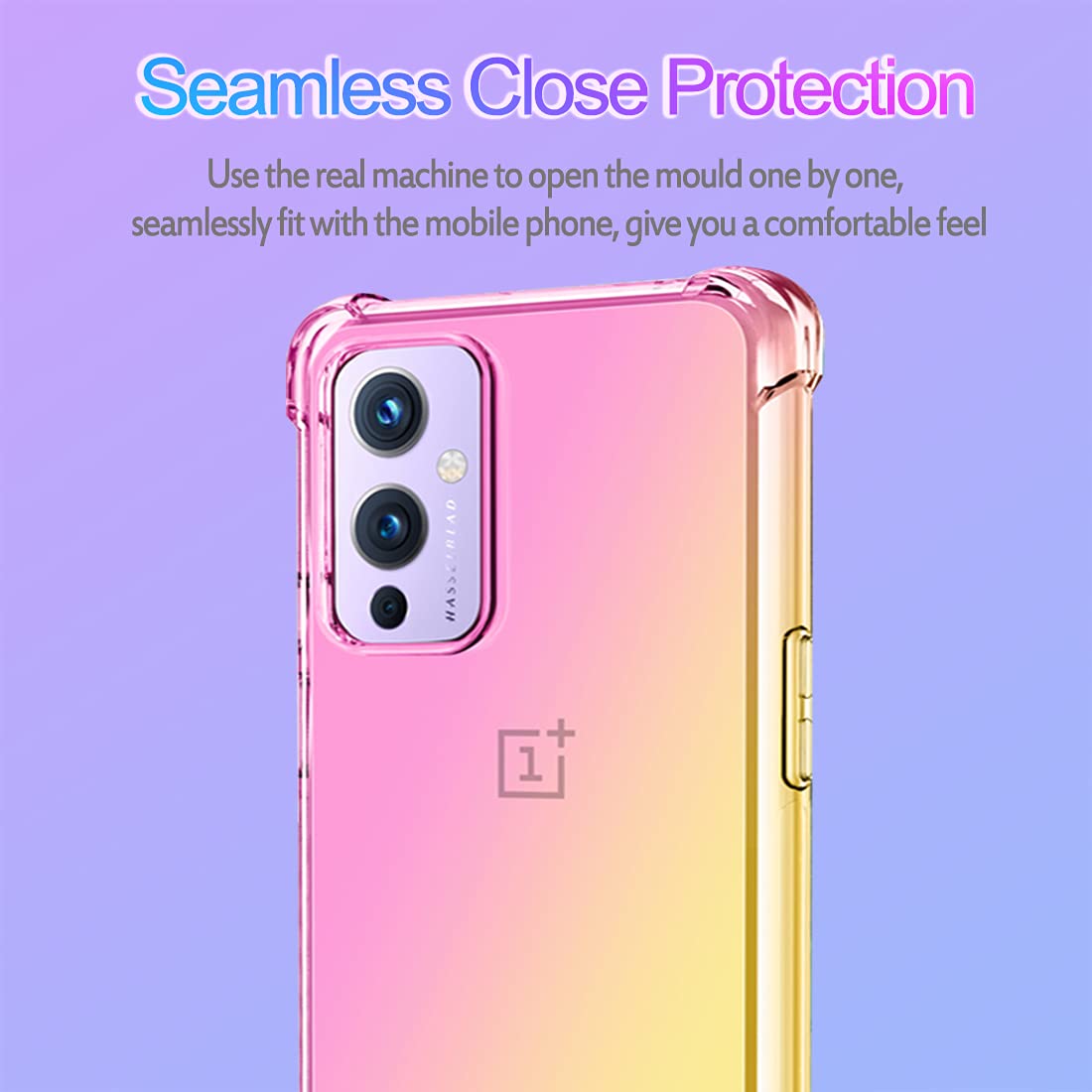 OnePlus 9 Phone Case - Cute Gradient Pink, Anti-Scratch & Shockproof Cover, Wireless Charging Compatible - Perfect for Daily Use, Travel & Outdoor Protection