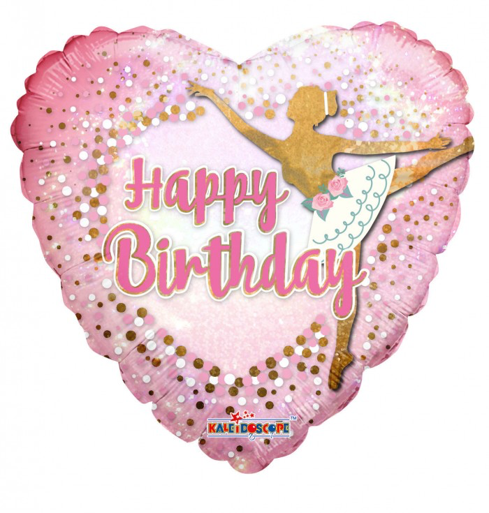 PR Bday Ballerina Holographic Birthday Party Decorations - Perfect for Baby Showers, Birthday Parties, and Special Celebrations