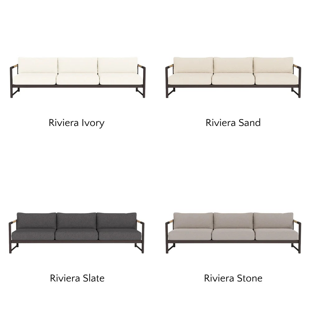 Breeze XL Outdoor 3-Seat Sofa Set - Waterproof Patio Furniture for Garden, Poolside & Backyard Relaxation