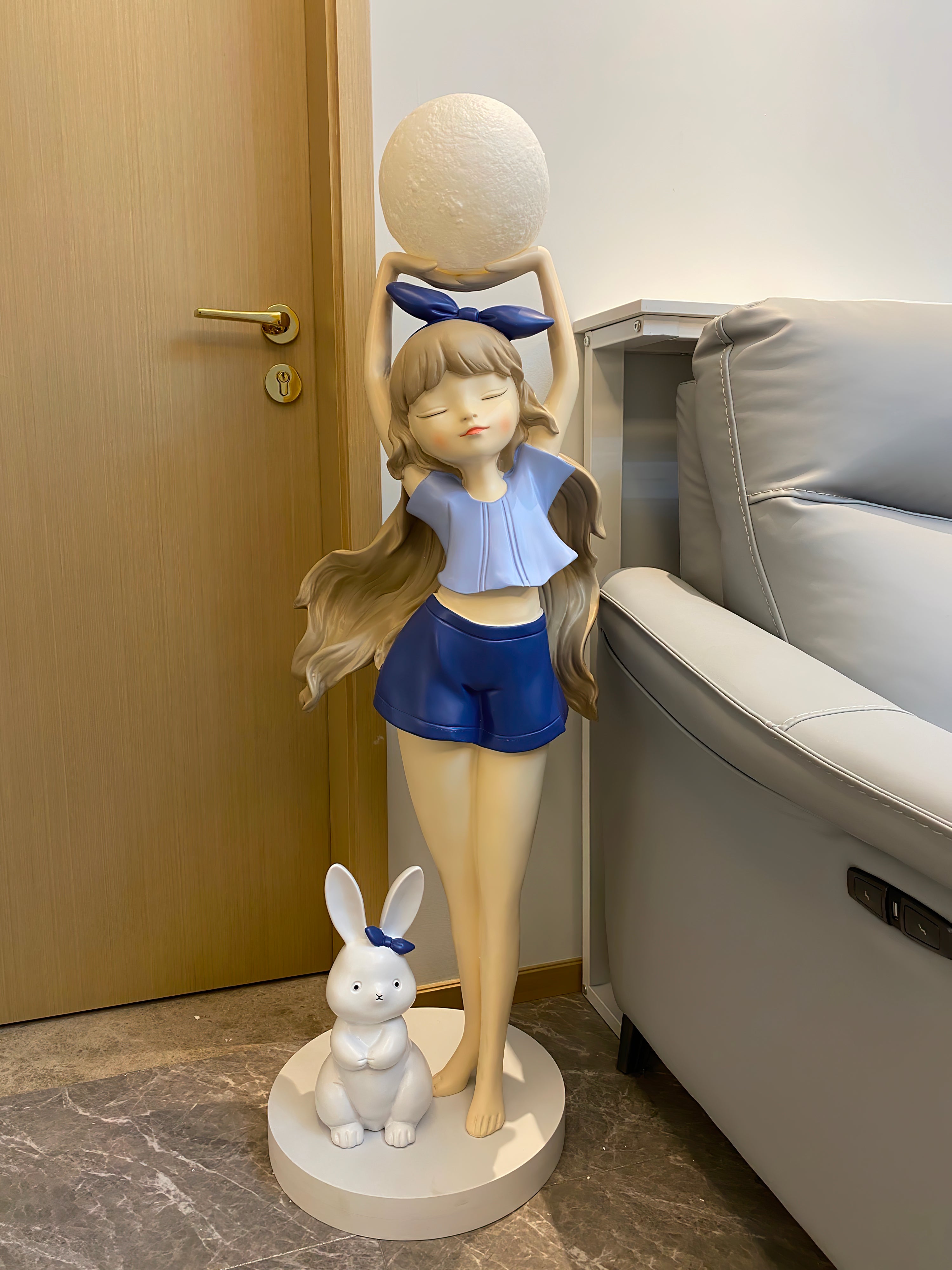 Elegant Ballet Girl Floor Lamp - Adjustable LED Dancer Light for Bedroom, Living Room & Nursery - Perfect for Kids Room Decor & Dance Studio Lighting