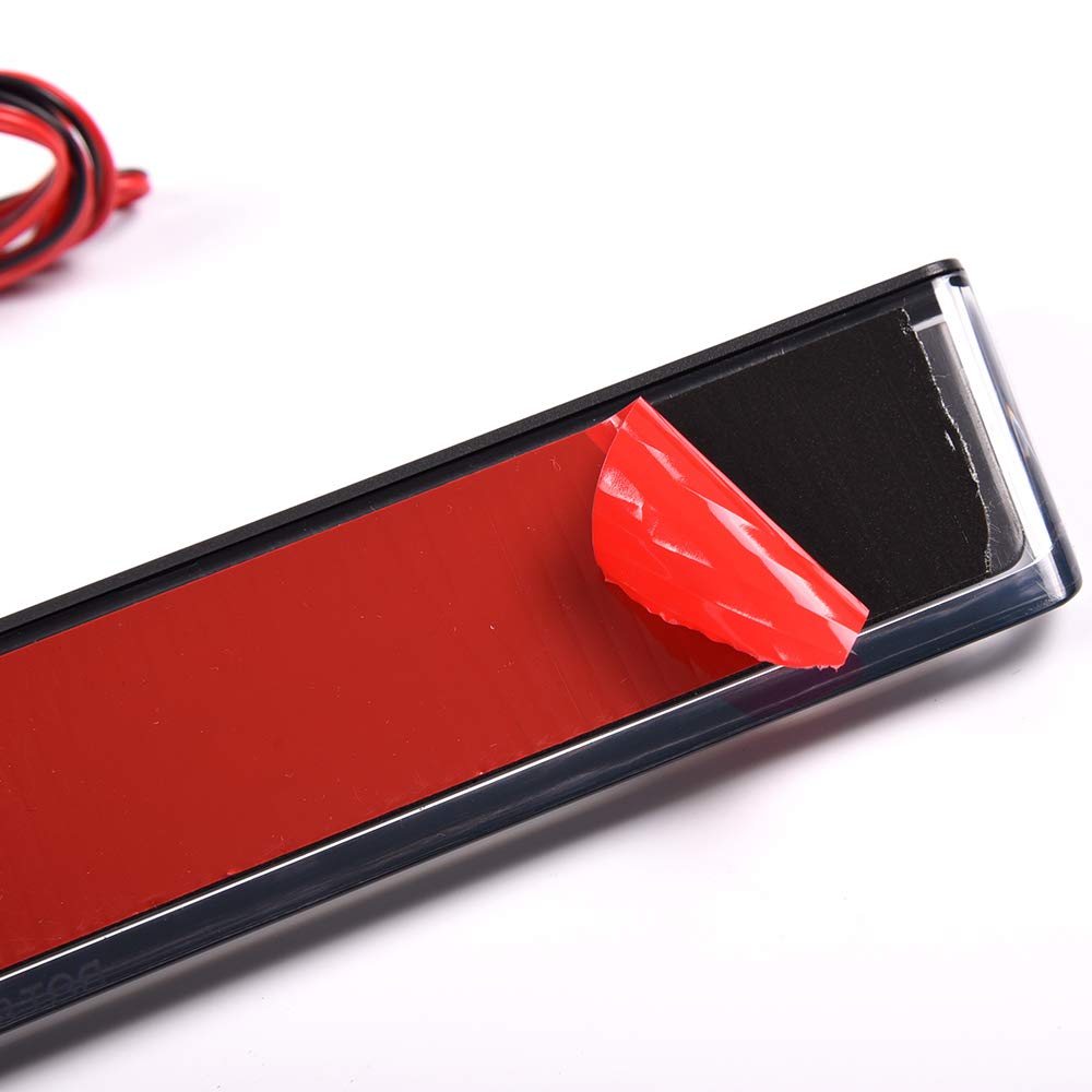 LED Third Brake Light Assembly for Truck Cap & Topper - Compatible with Leer, ARE, Century Models - Clear Lens with Black Base - Perfect for Enhanced Safety & Night Visibility on Pickup Trucks