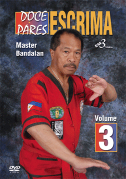 Doce Pares Escrima 3 DVD Set by Alfredo Bandalan - Filipino Martial Arts Training for Self Defense, Combat & Fitness | Learn Stick Fighting Techniques at Home