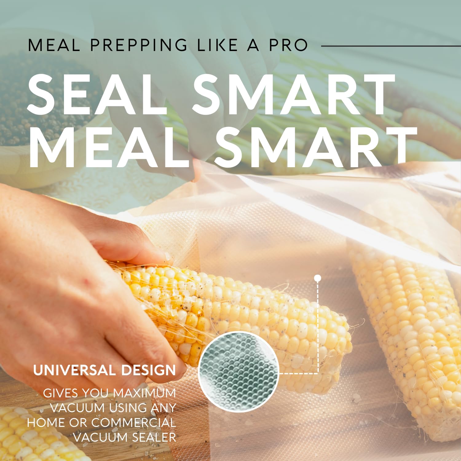 Avid Armor Vacuum Sealer Bags - 4 Pack, 11x25 Rolls | BPA-Free Food Storage Bags for Sous Vide, Meal Prep & Freezer Storage | Heavy Duty Vacuum Seal Bags Compatible with FoodSaver & Seal-a-Meal | Perfect for Freshness Preservation & Kitchen Organization