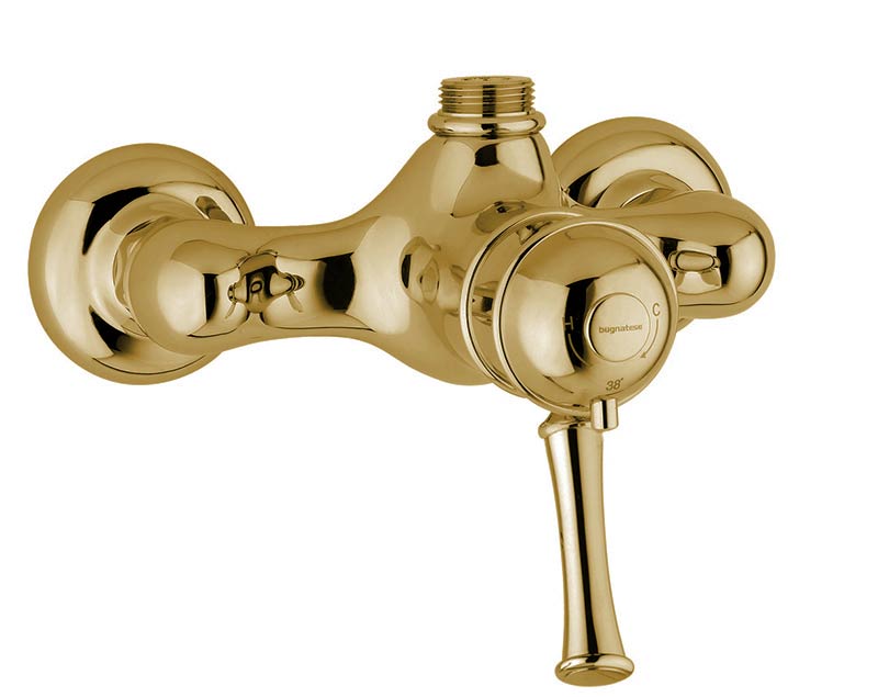 Denver Thermostatic Shower Mixer in Brass - Perfect for Modern Bathrooms and Spa-Like Showers