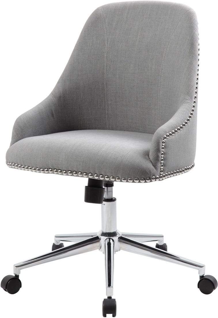 Boss Carnegie Desk Chair - Ergonomic Office Chair with Adjustable Height, Grey [B516C GY] - Perfect for Home Office, Gaming & Workspace Comfort