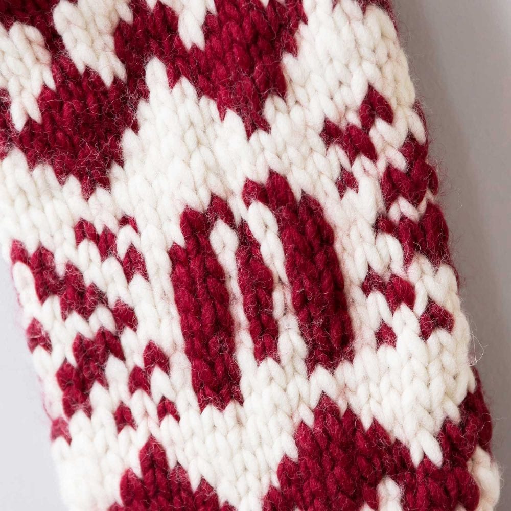 Custom Christmas Stocking Knitting Kit - DIY Personalized Holiday Decor for Home, Gifts & Festive Decorations