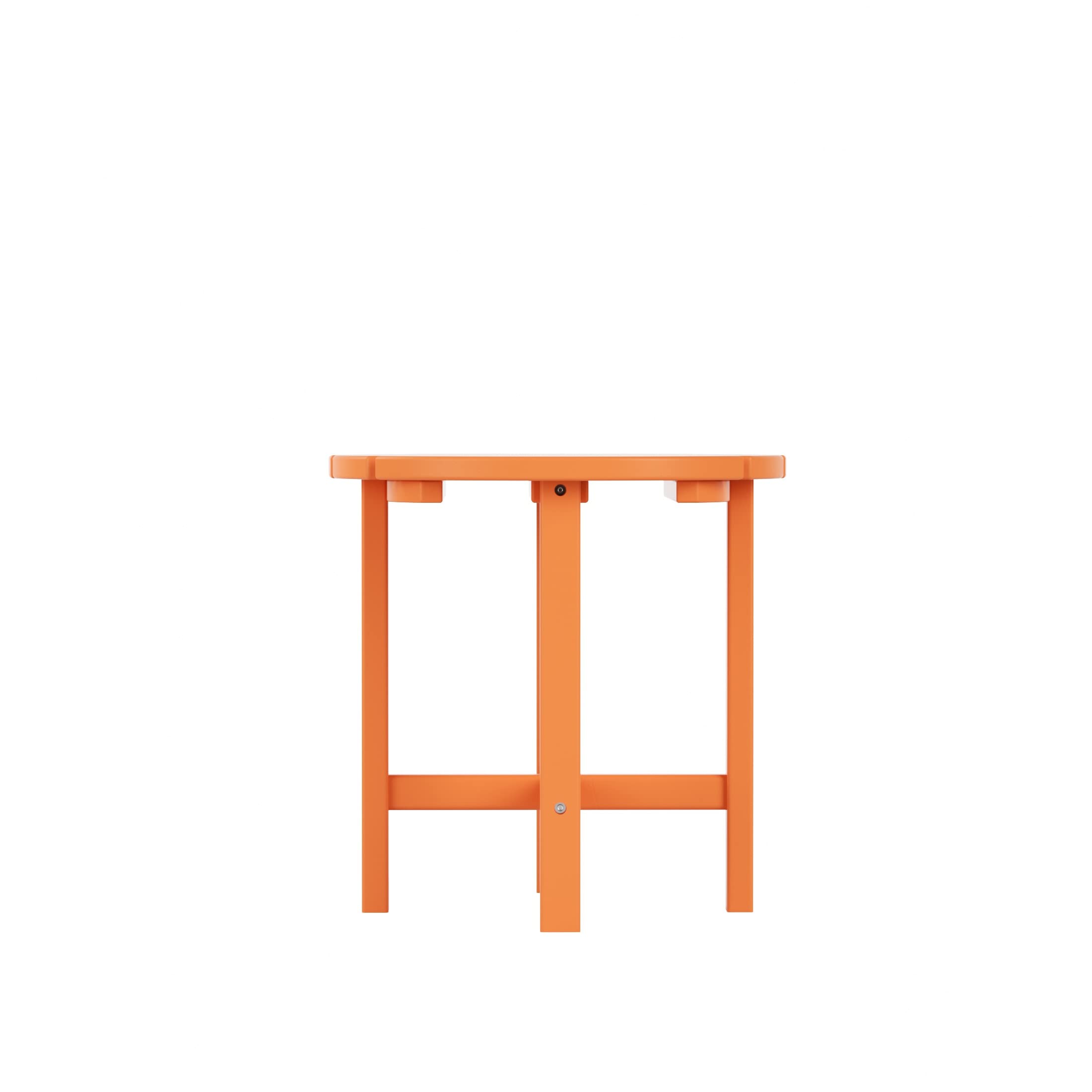 WO Home Furniture 3-Piece HDPE Outdoor Rocking Chair Set - Traditional Patio Rocking Chairs for Porch, Garden & Backyard (Orange) - Durable Weather-Resistant Outdoor Furniture for Relaxation & Leisure