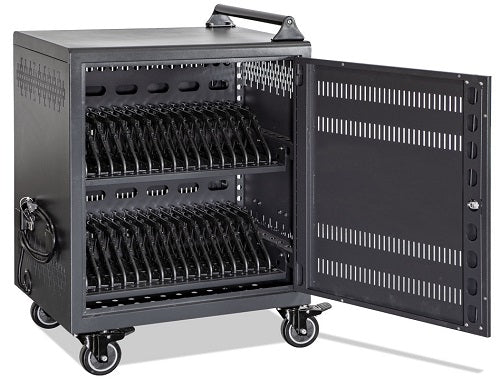 Anywhere Cart AC 30 - 30 Bay Secure Charging Cart for Chromebooks, Tablets & Laptops | Mobile Device Storage & Charging Station for Schools, Offices & Libraries