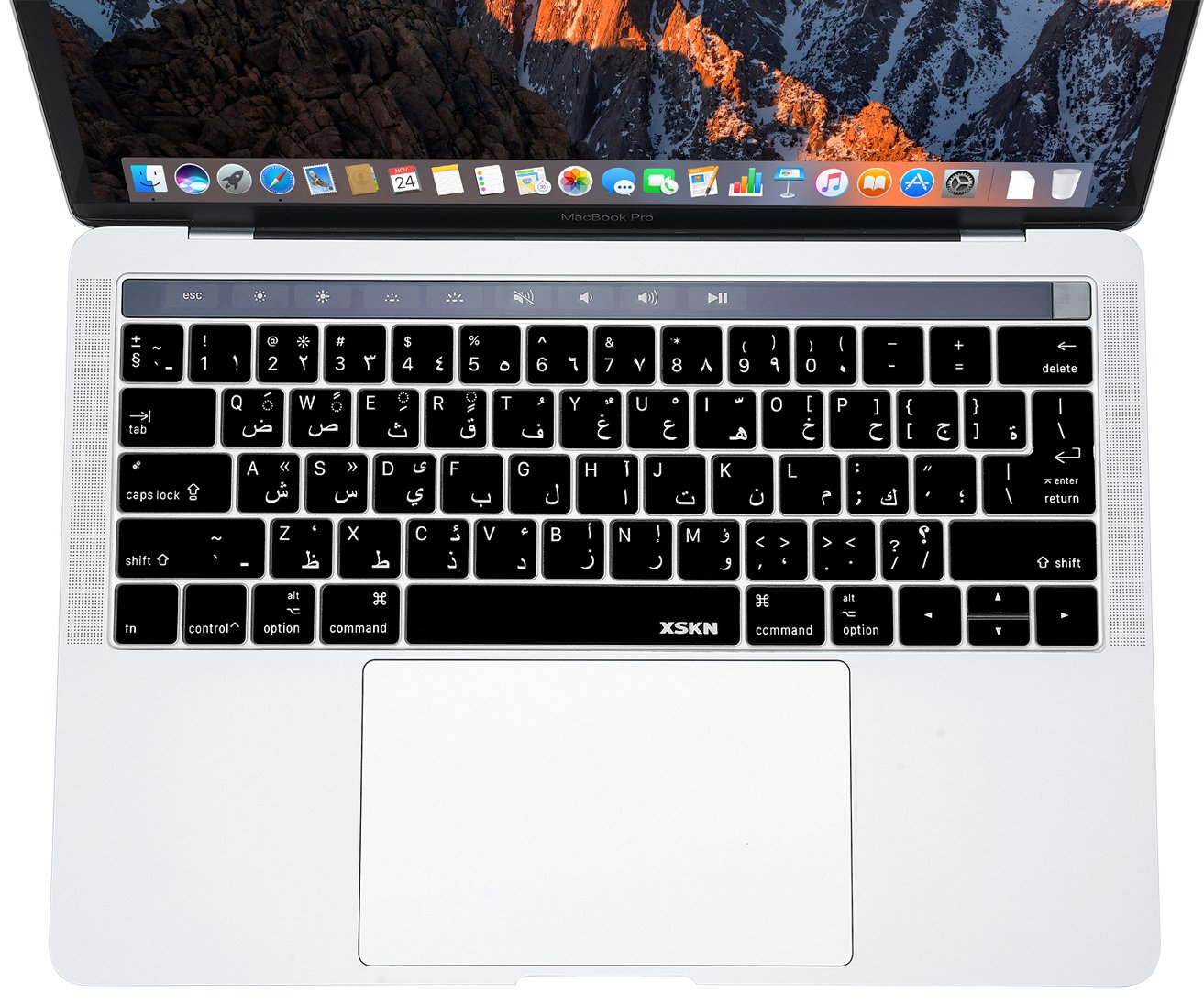 Arabic Language Silicone Keyboard Cover for MacBook Pro 13
