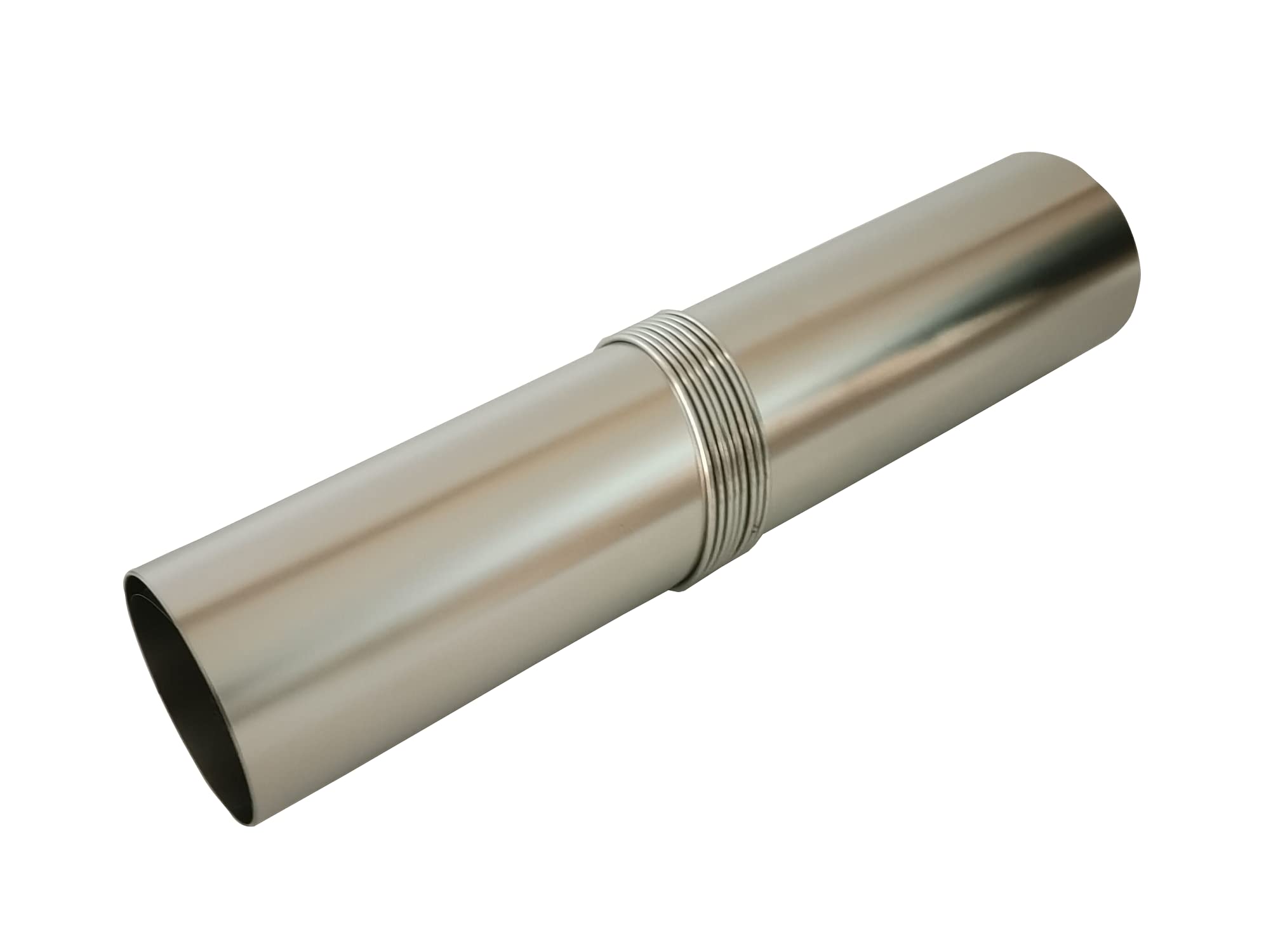 Danchel Outdoor Ultralight Titanium Stove Pipe for Camping Wood Stoves, 2.36’’ Diameter, 11’’ Wide, 9.8ft/3m Length with Rings, Hot Tent Accessories & Replacement Flue for Winter Camping and Backpacking