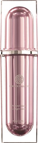 Forever Flawless Diamond Infused Collagen Serum - 100% Natural Pink Diamond Powder & Soothing Botanicals for Anti-Wrinkle & Anti-Aging - FF31 (1.35 oz) - Perfect for Nighttime Skincare Routine & Reducing Fine Lines